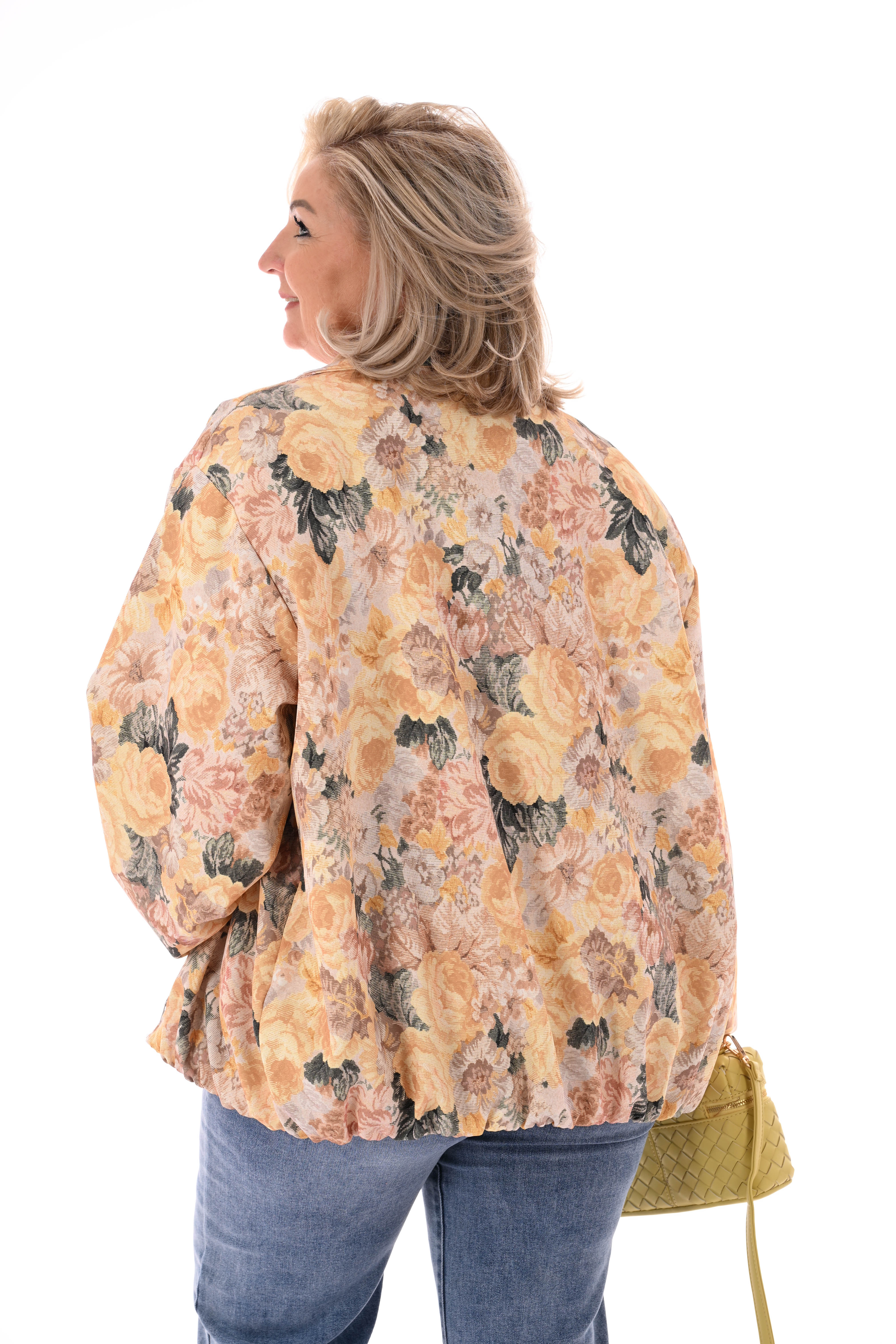 Bomberjack bloemen geel