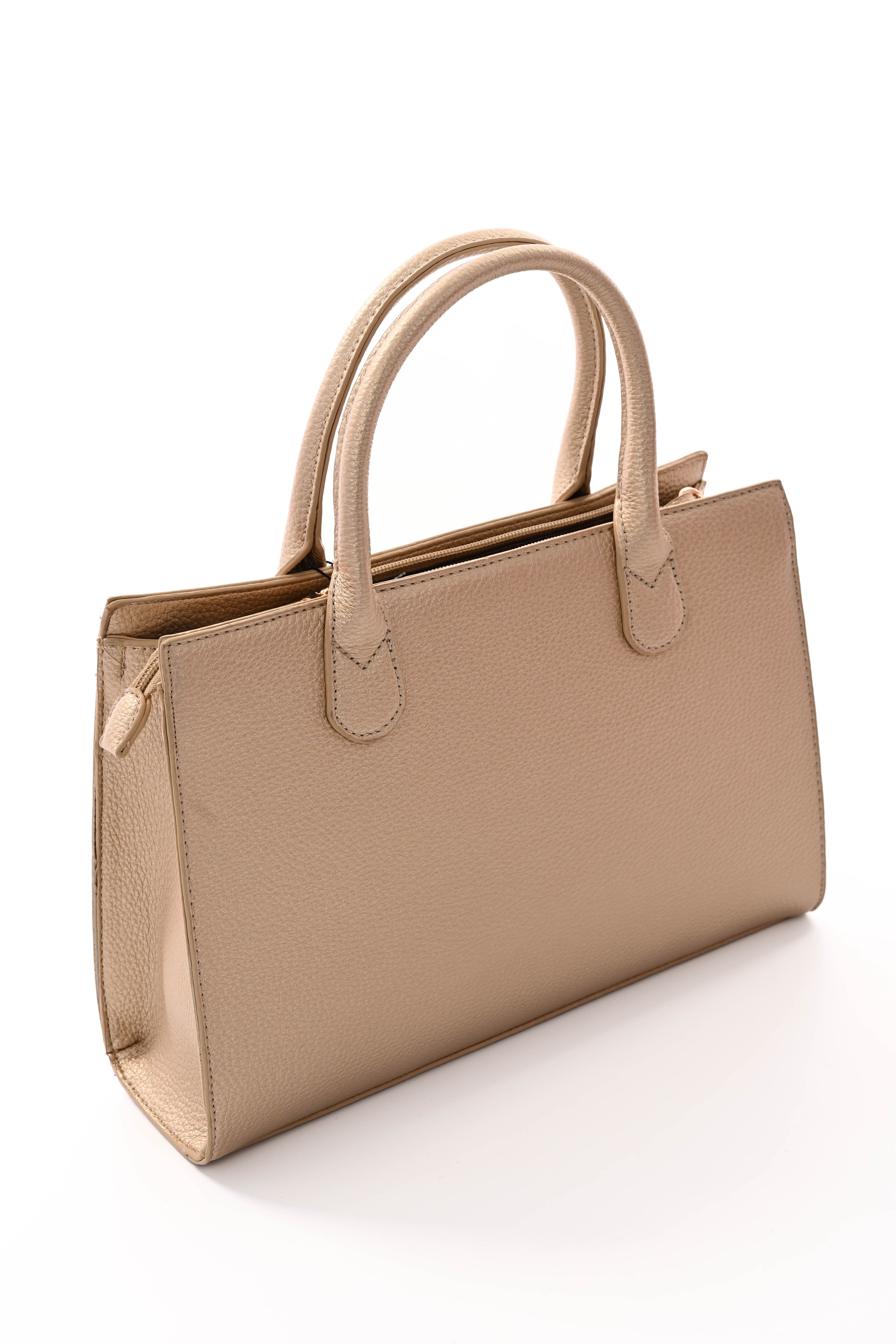 Midi tas met gesp goud