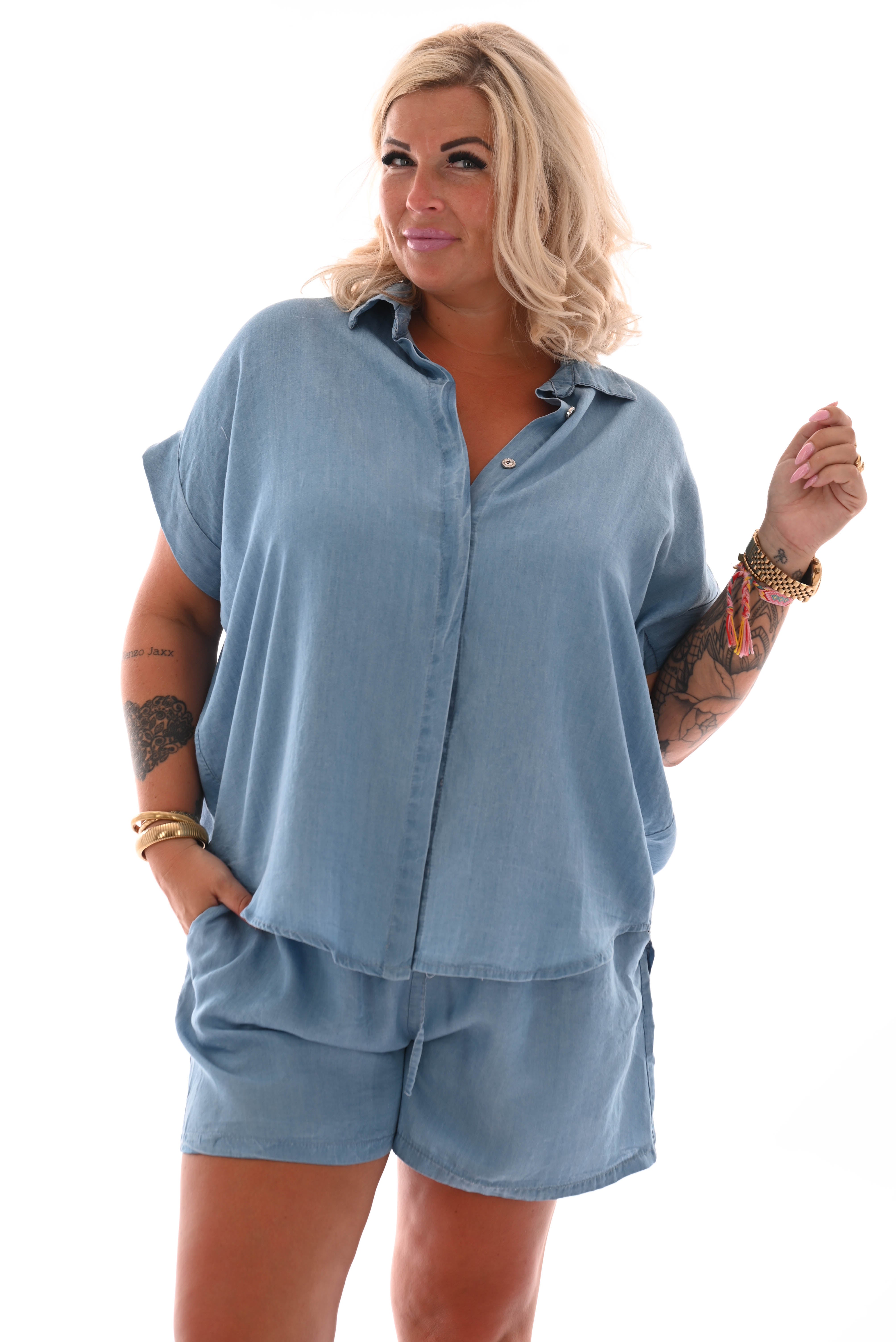 Jeans twinset lichtblauw