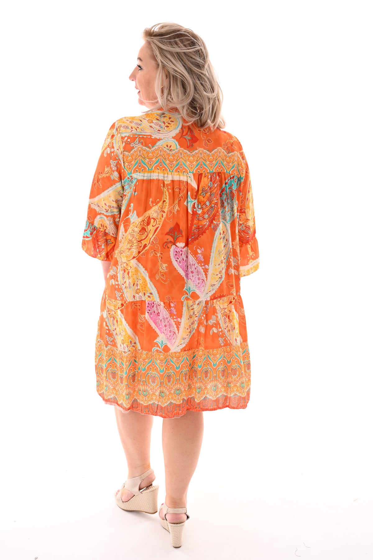 Tuniek paisley oranje