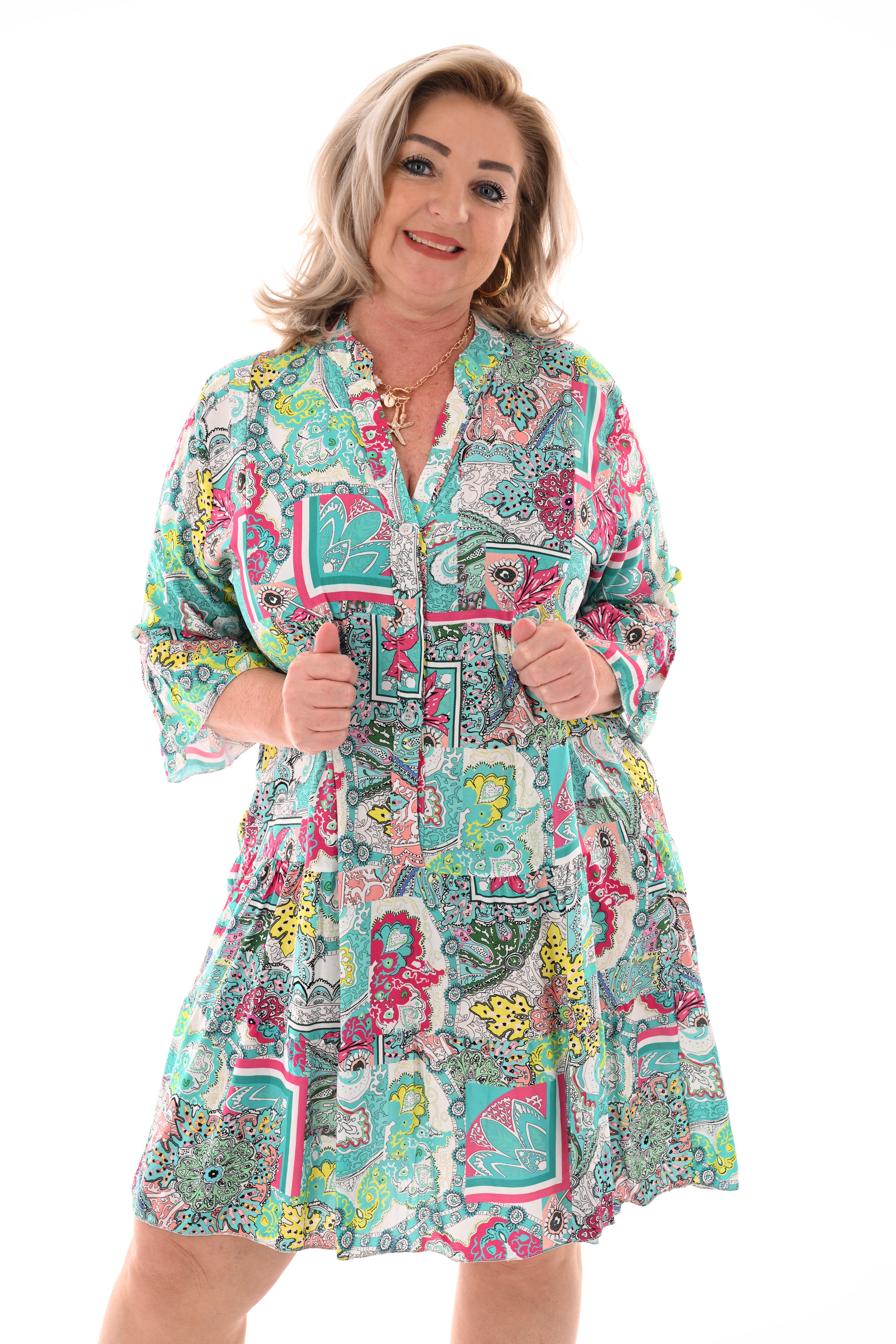 Tuniek barok turquoise