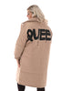 Puffer jas Queen beige