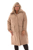 Puffer jas Queen beige