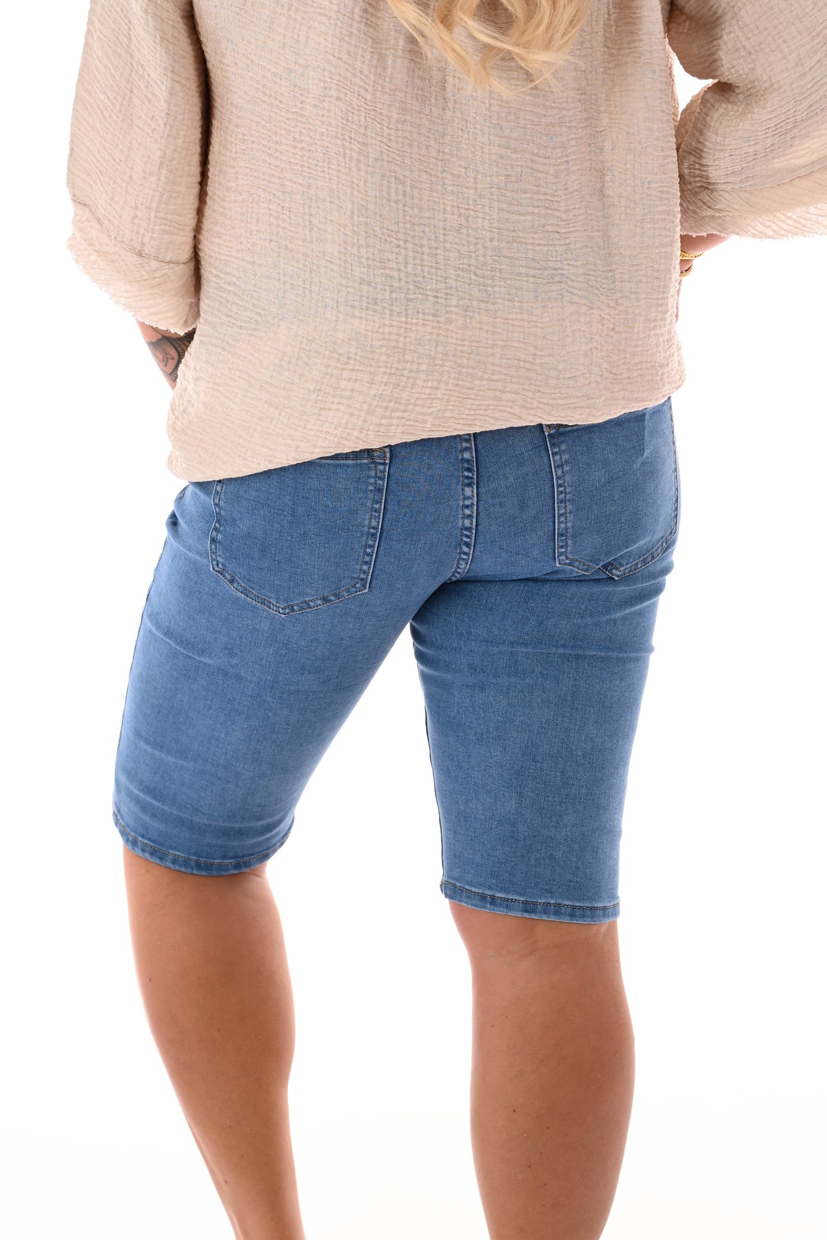BS jeans bermuda blauw