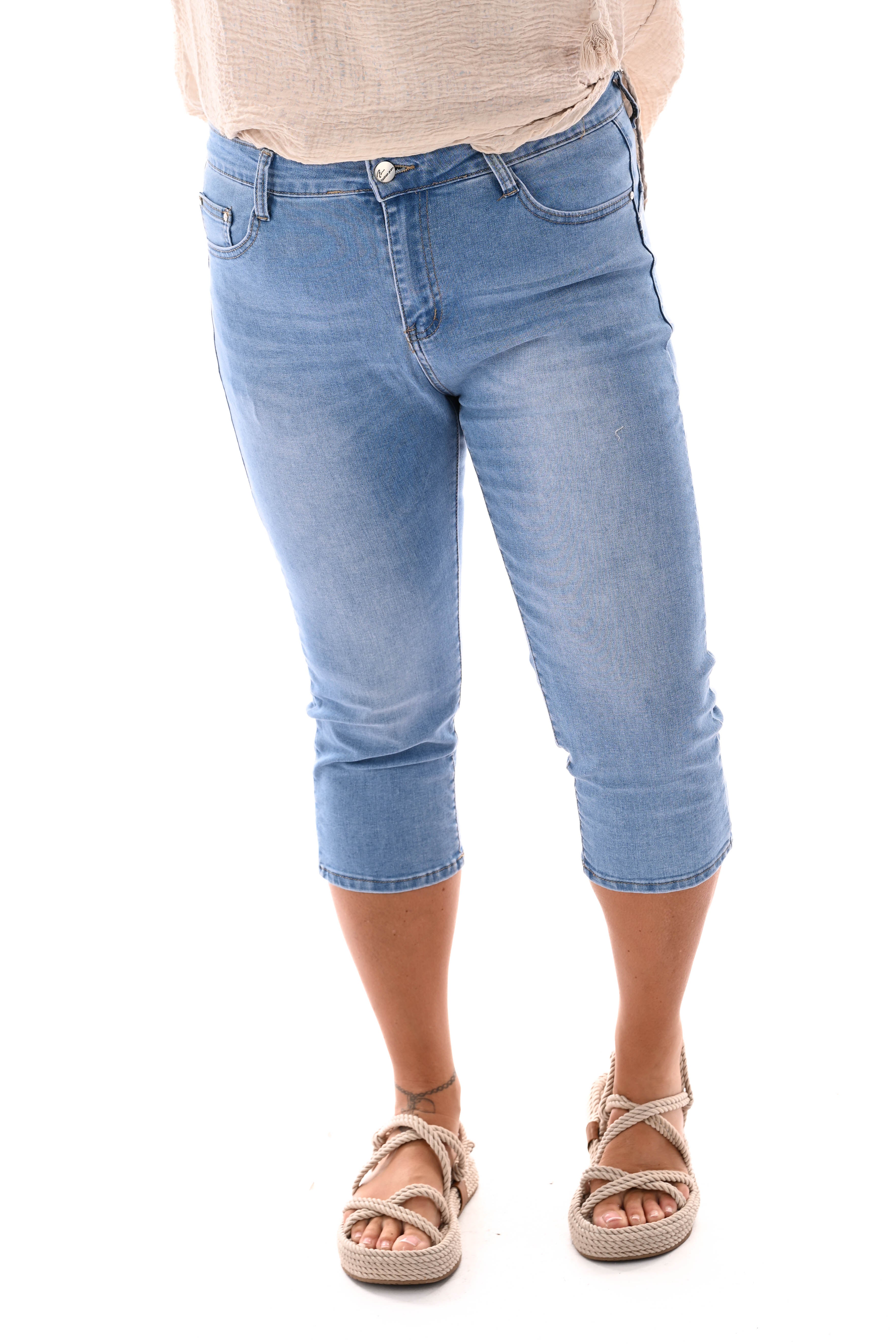 BS jeans capri blauw