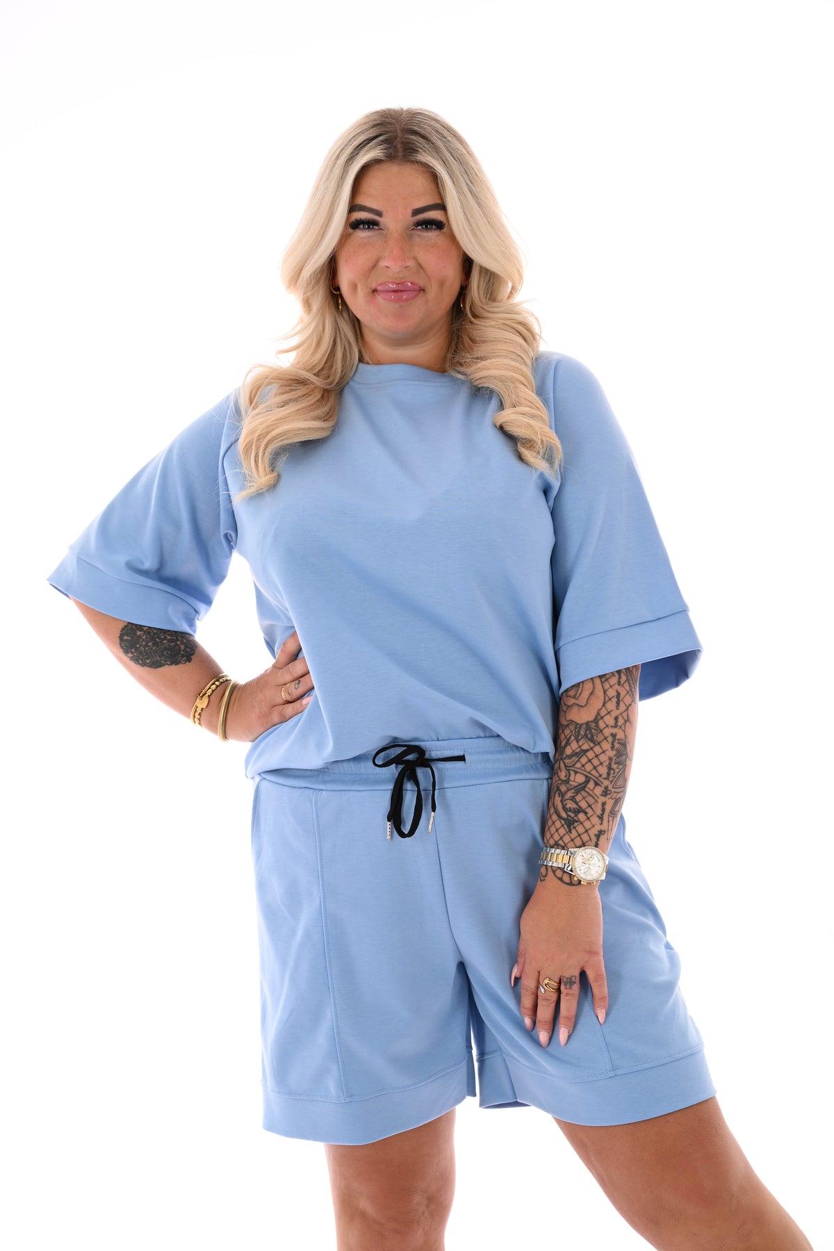 Twinset uni lichtblauw