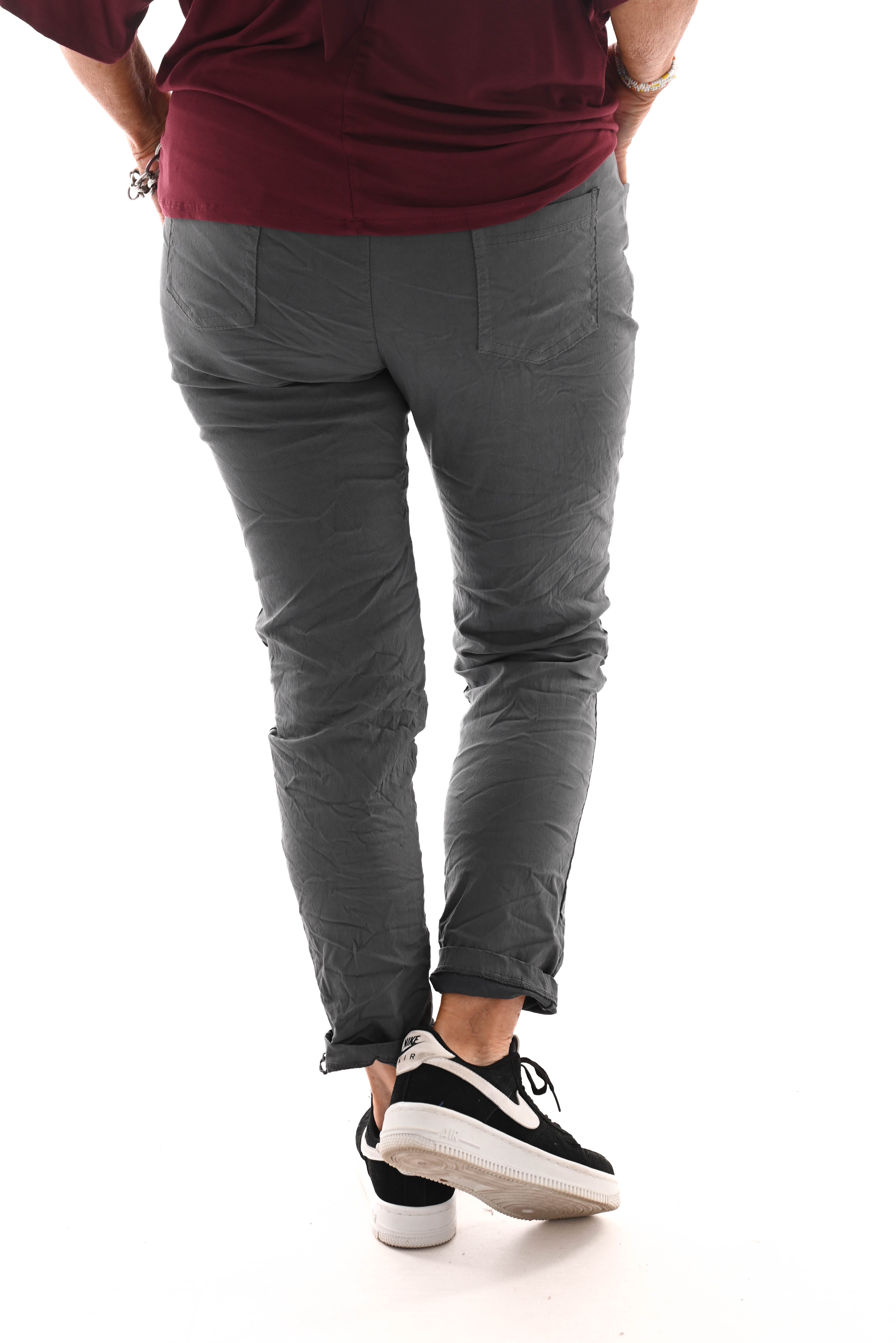Stretchbroek uni antraciet