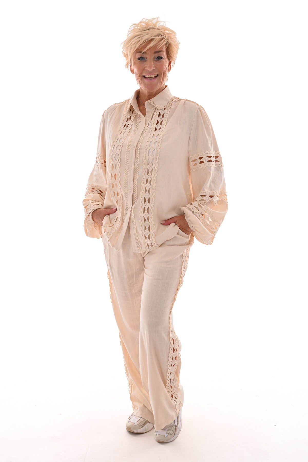 Pak open gehaakt creme