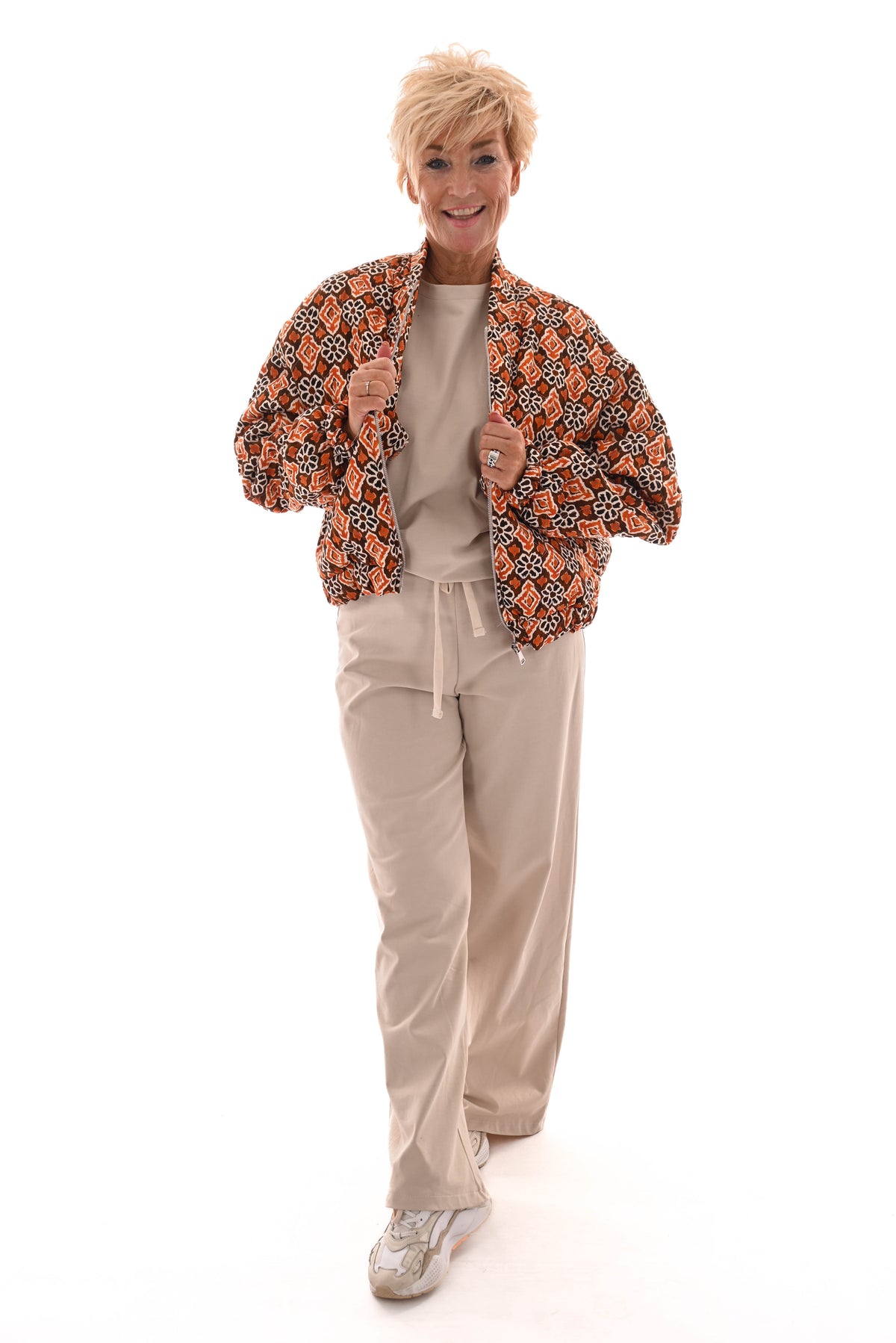 Tweedelig pak good vibes uni beige