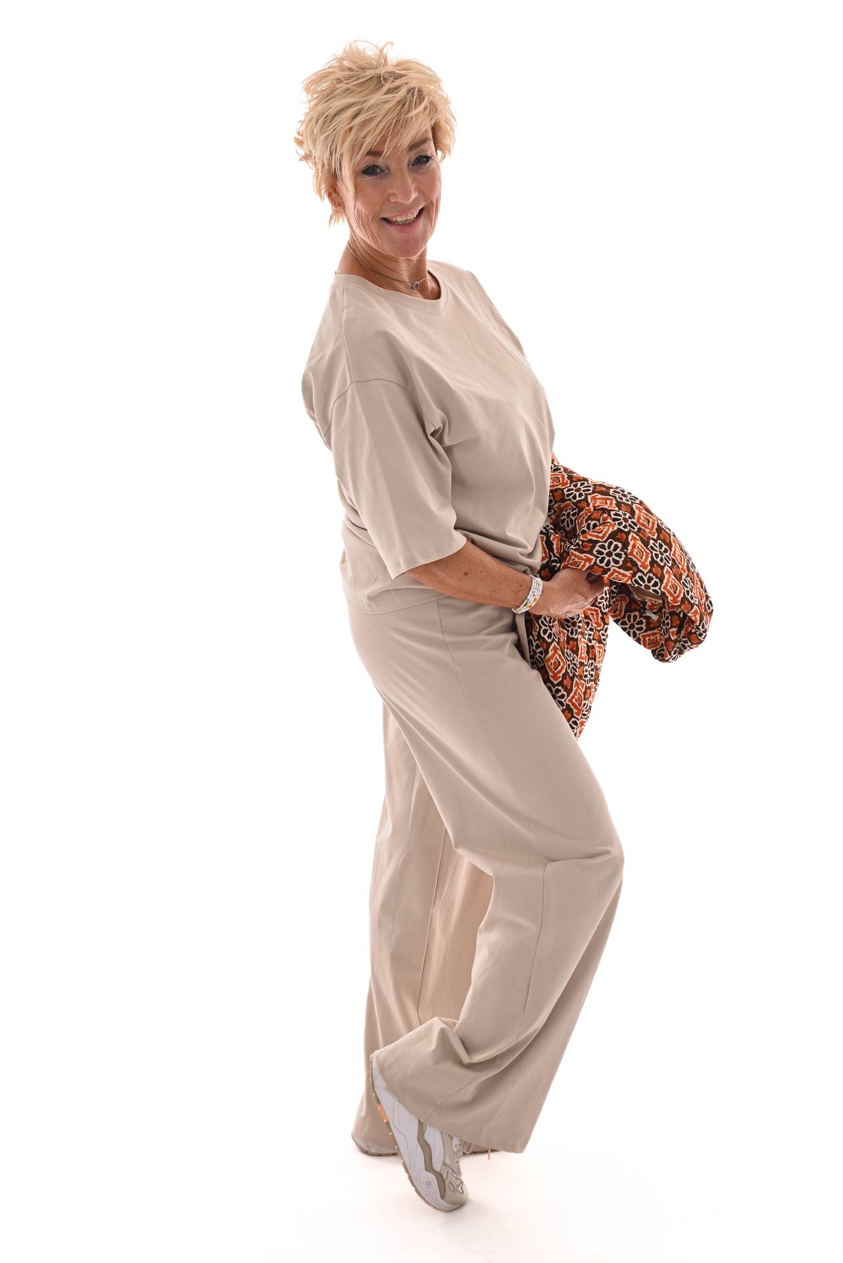 Tweedelig pak good vibes uni beige