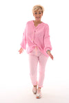 Stretchbroek uni babyroze