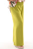 Wijde broek smock band uni lime