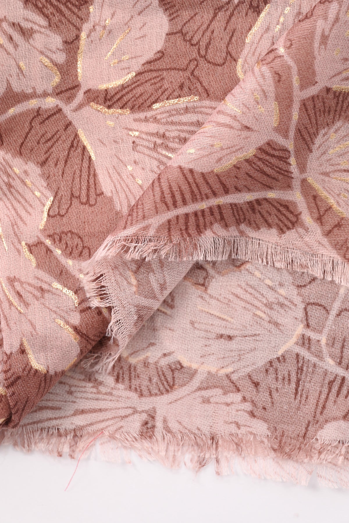 Sjaal fijne bloemen lichtroze