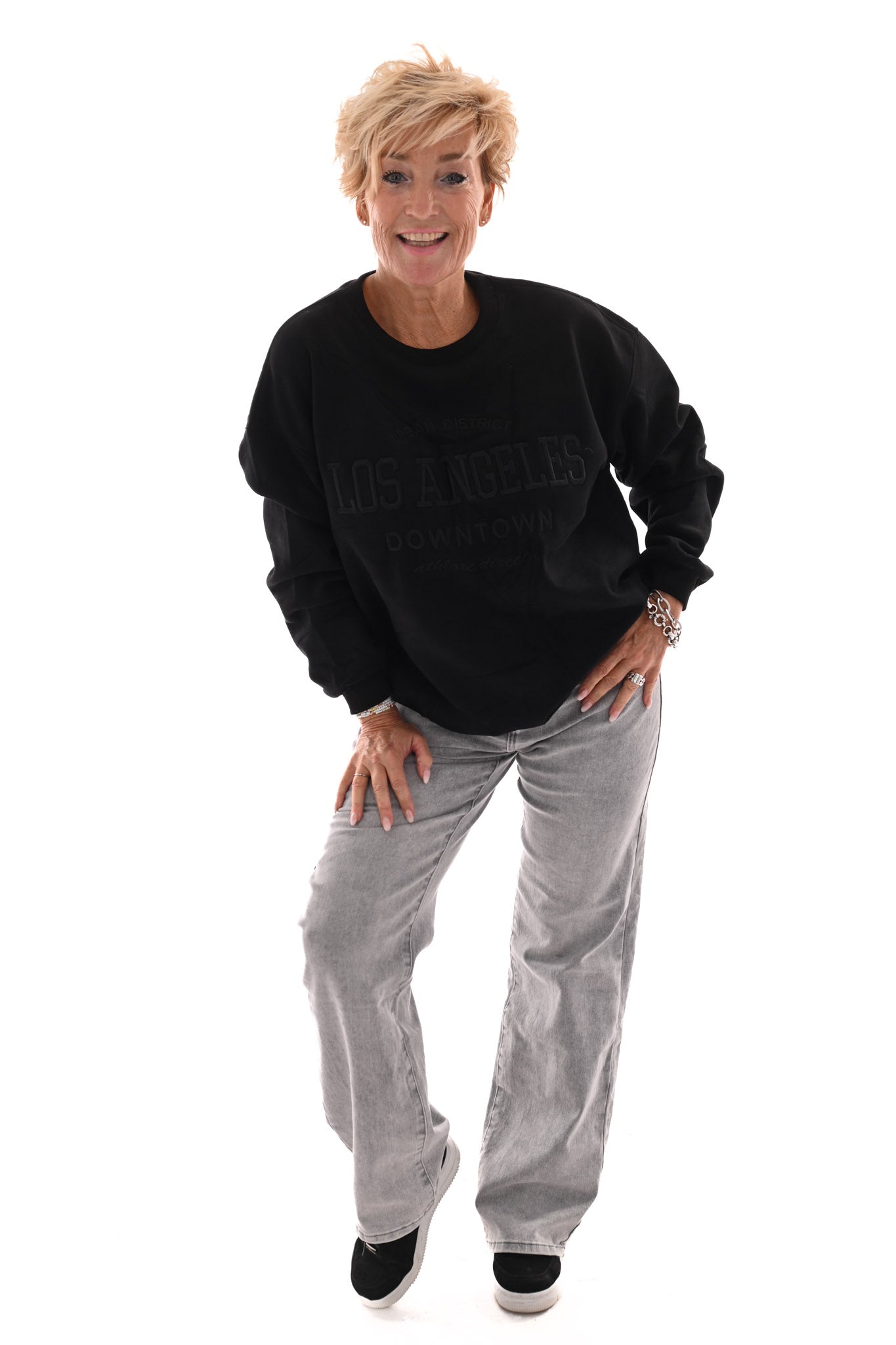 Sweater los angeles zwart