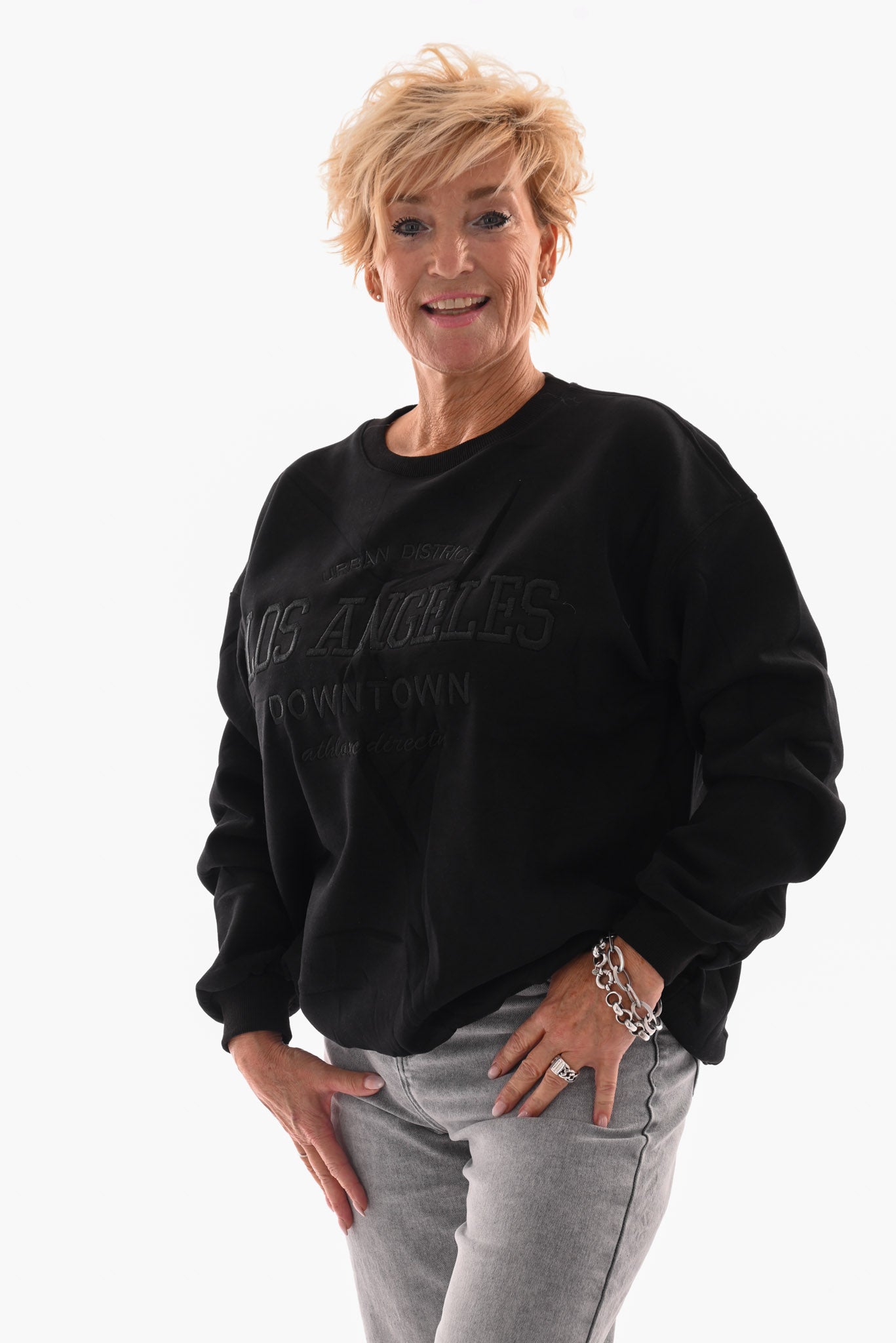 Sweater los angeles zwart