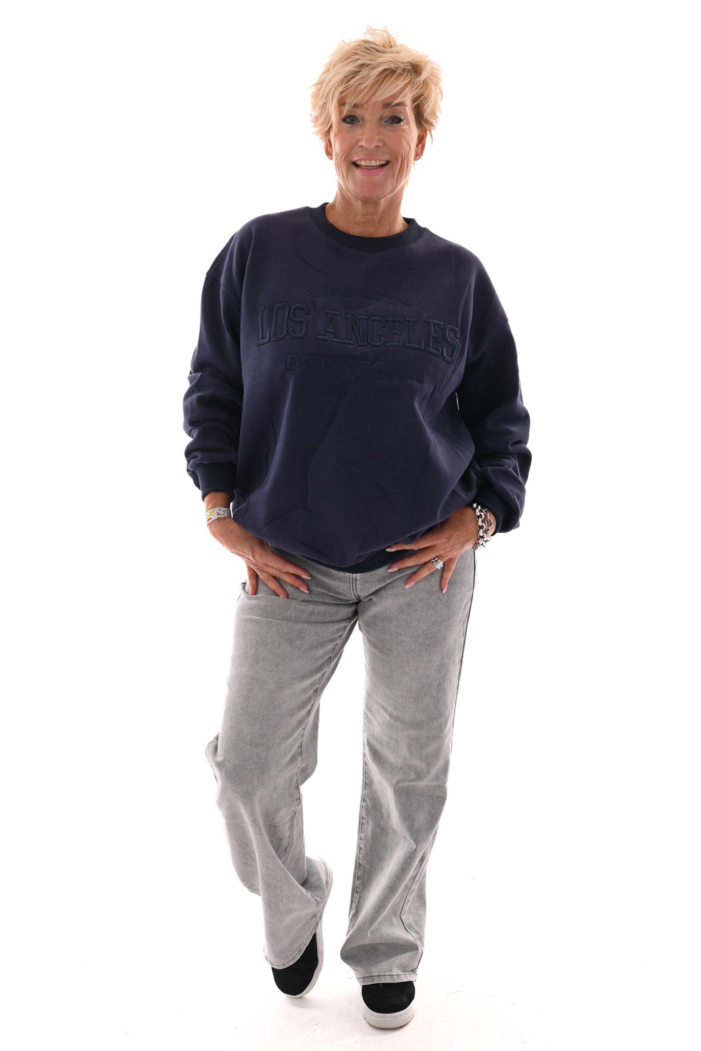 Sweater los angeles marineblauw