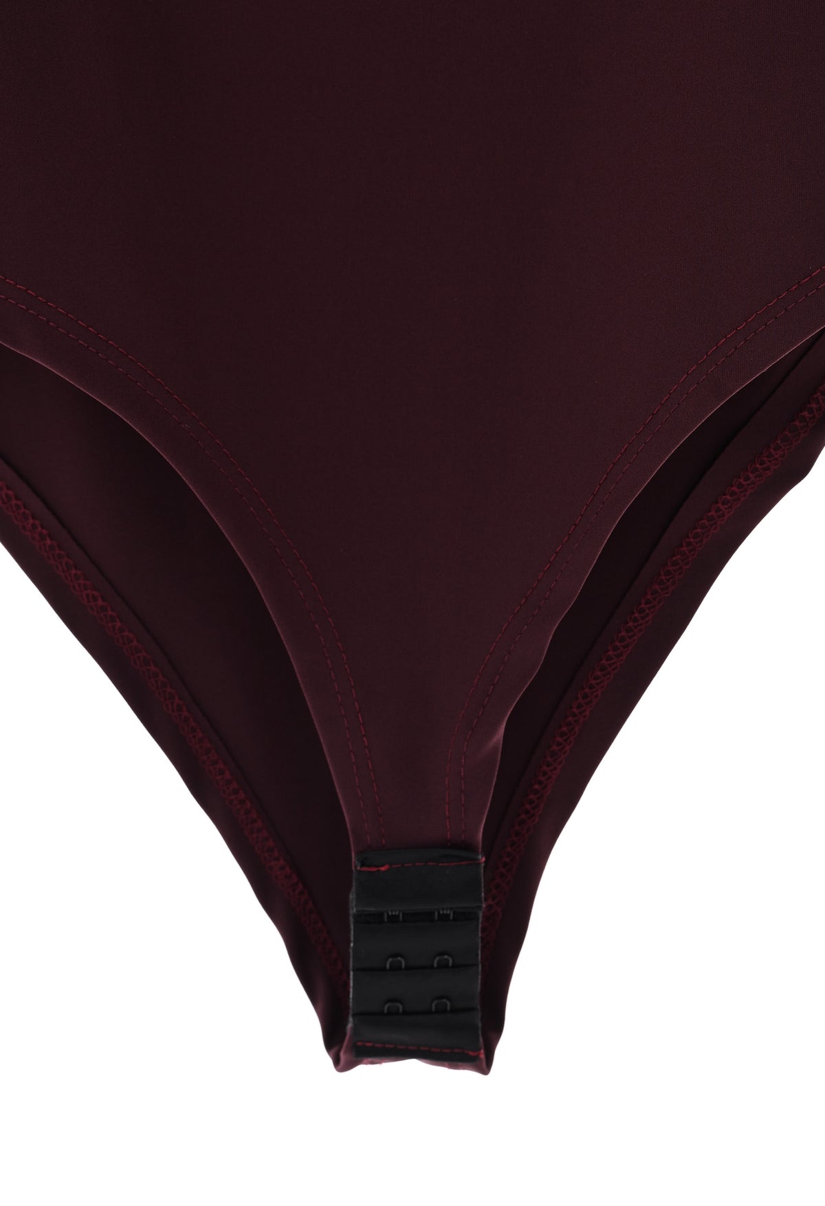 Body v-hals aubergine