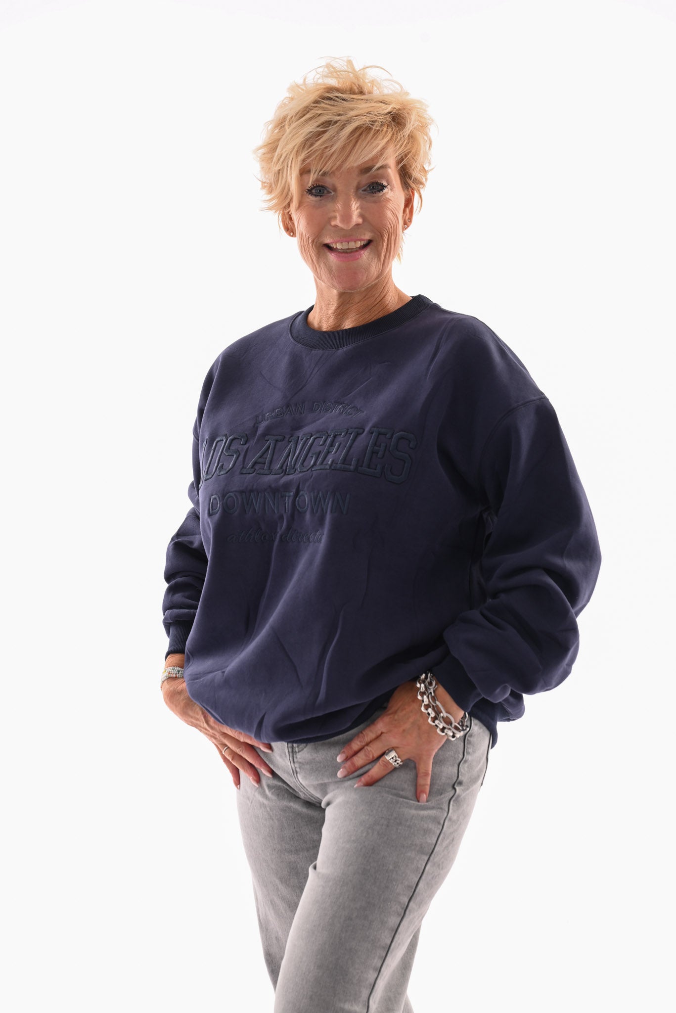 Sweater los angeles marineblauw