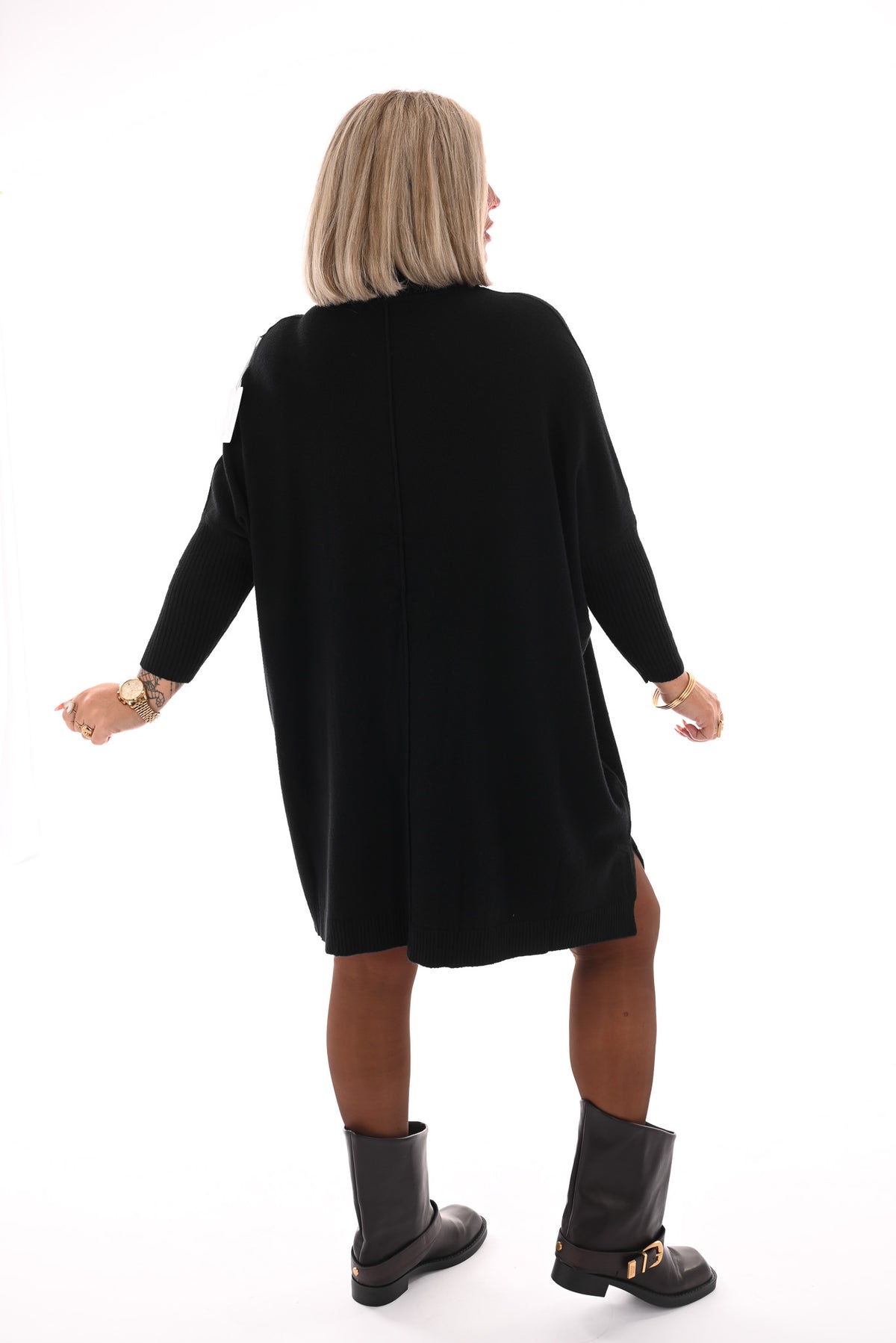 Basic tuniek met col zwart