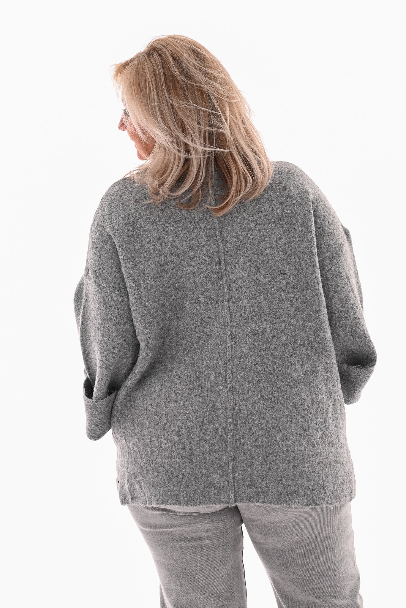 Kort vest grijs