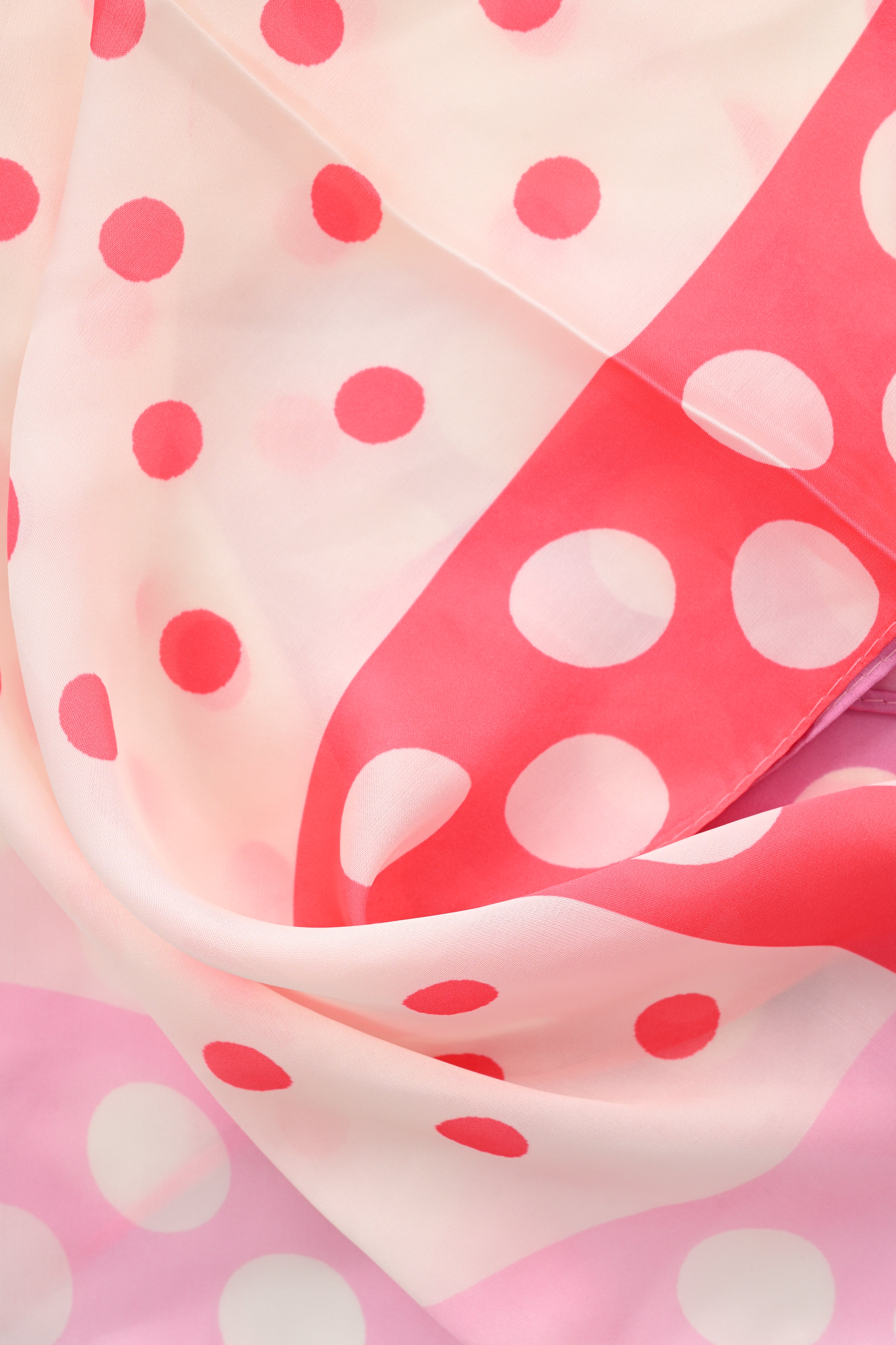 Kort sjaaltje dots mix roze