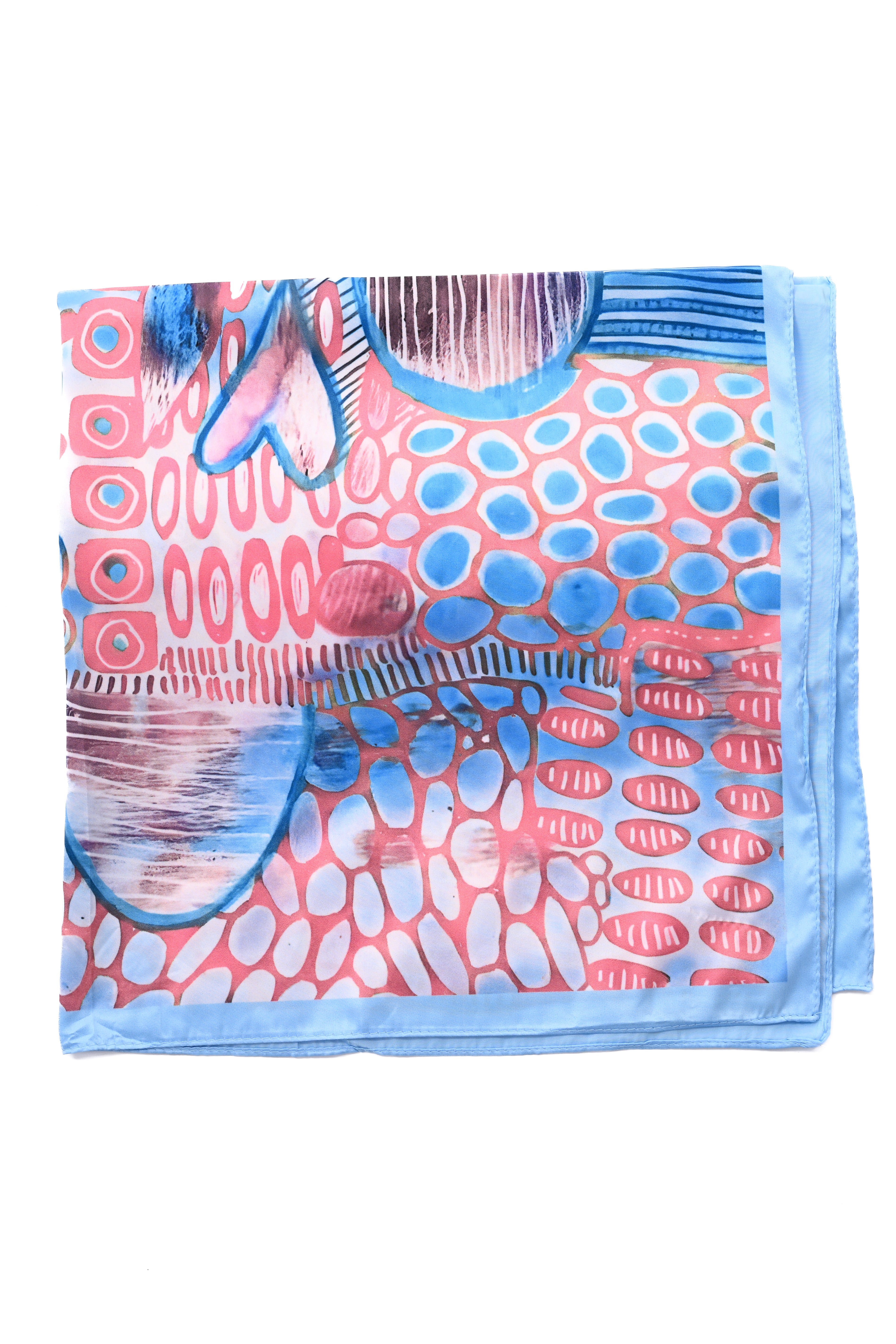 Kort sjaaltje mix blauw