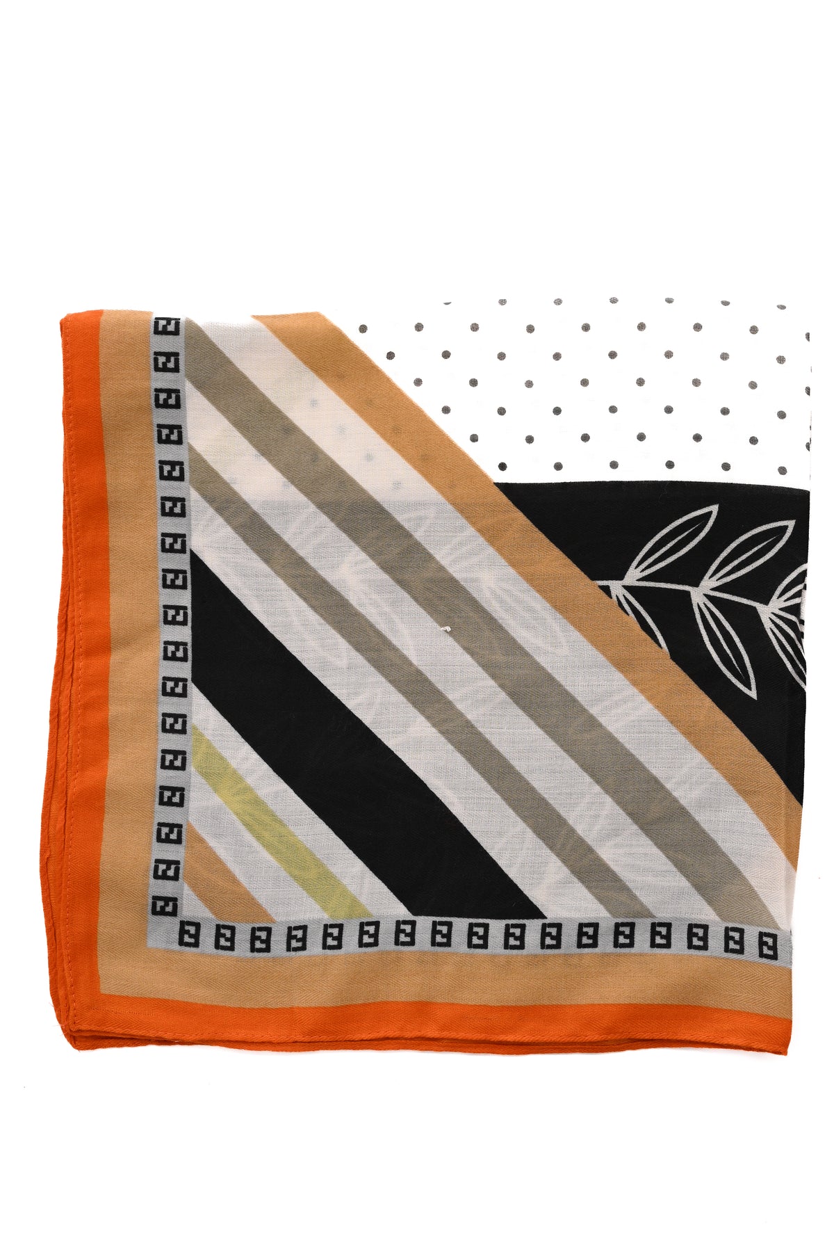 Kort sjaaltje maze oranje