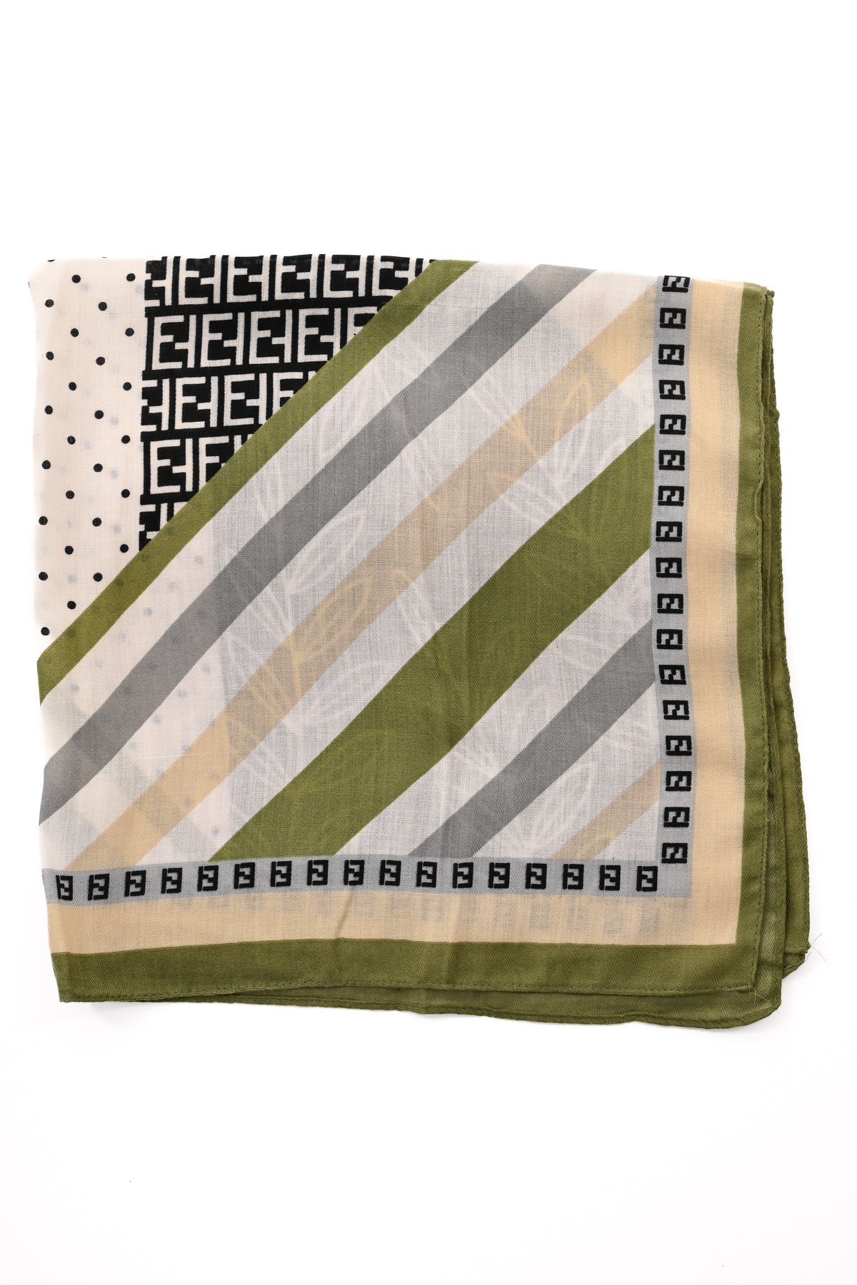 Kort sjaaltje maze groen