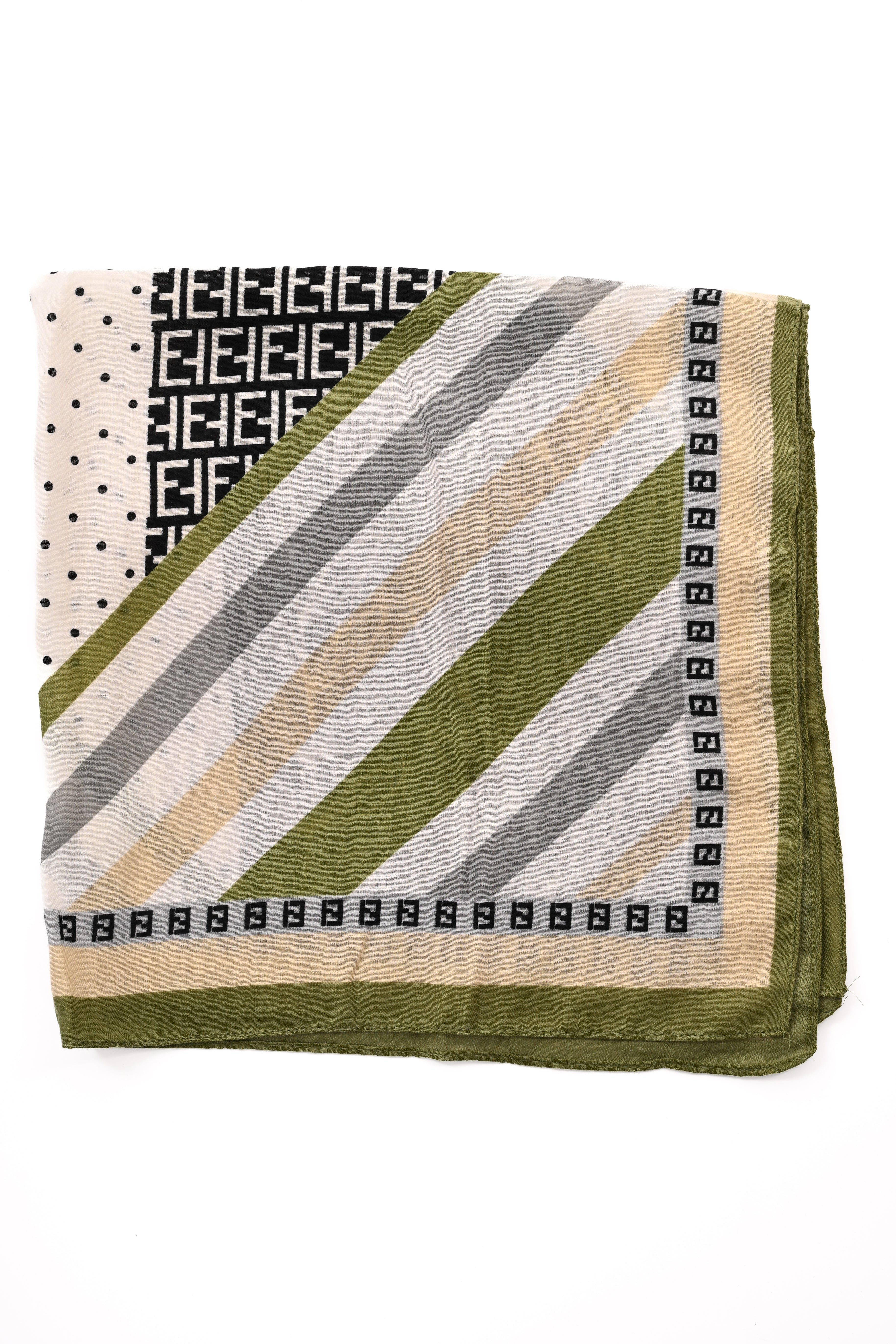 Kort sjaaltje maze groen