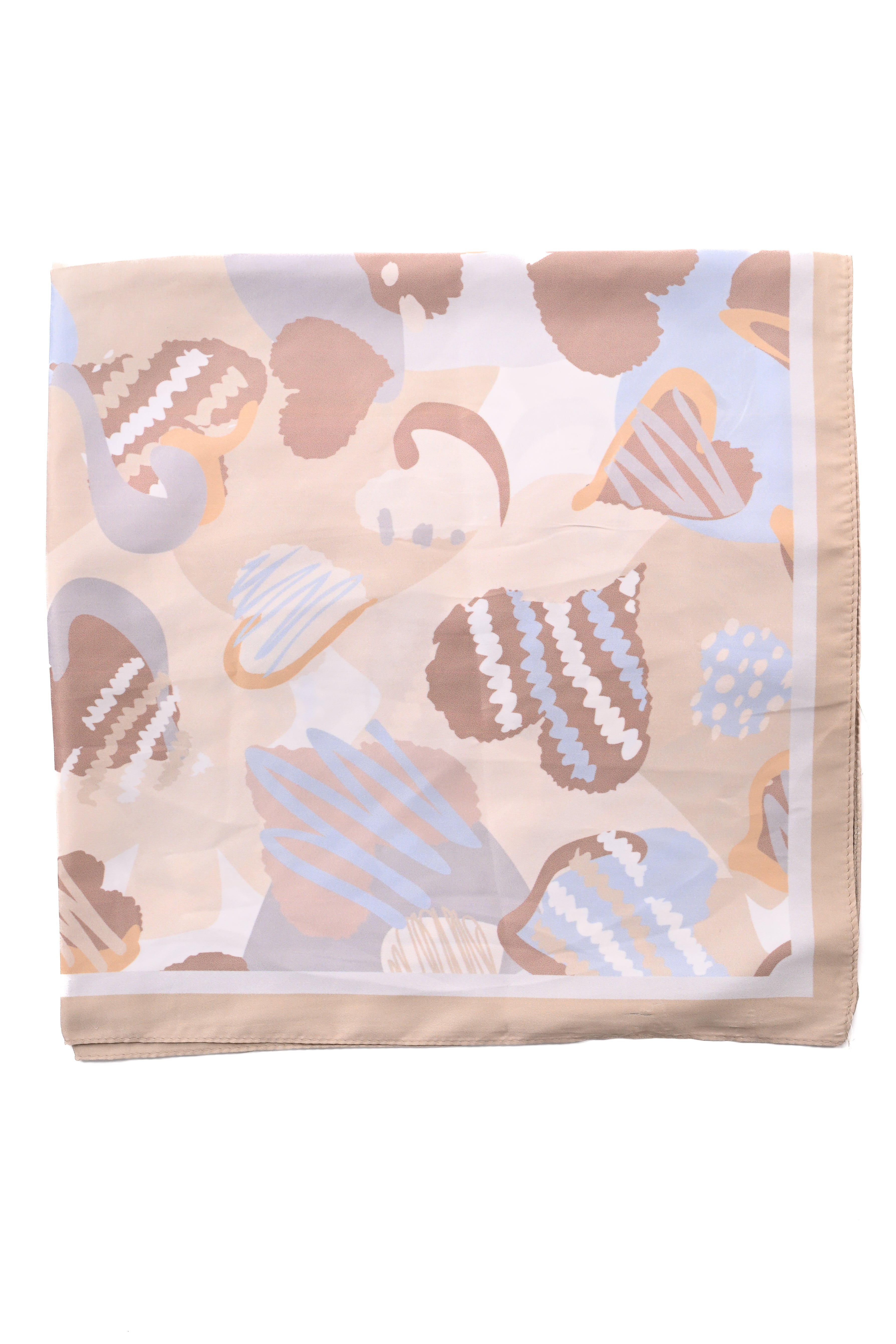 Kort sjaaltje art heart beige