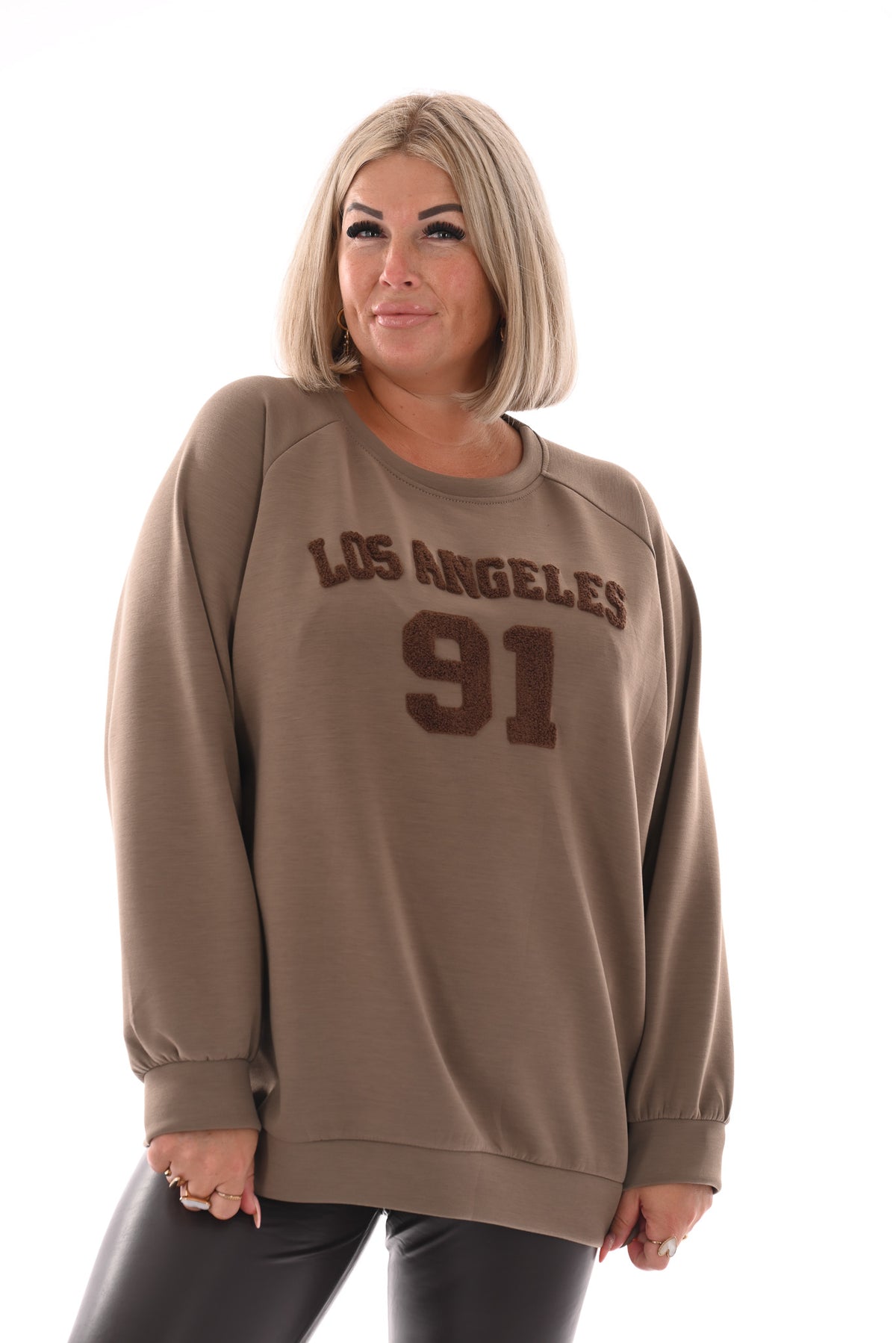 Sweater Los Angeles 91 taupe