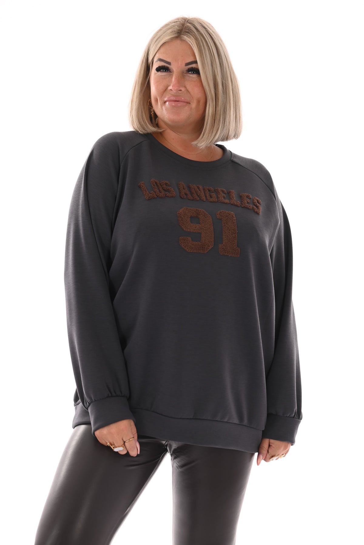 Sweater Los Angeles 91 antraciet