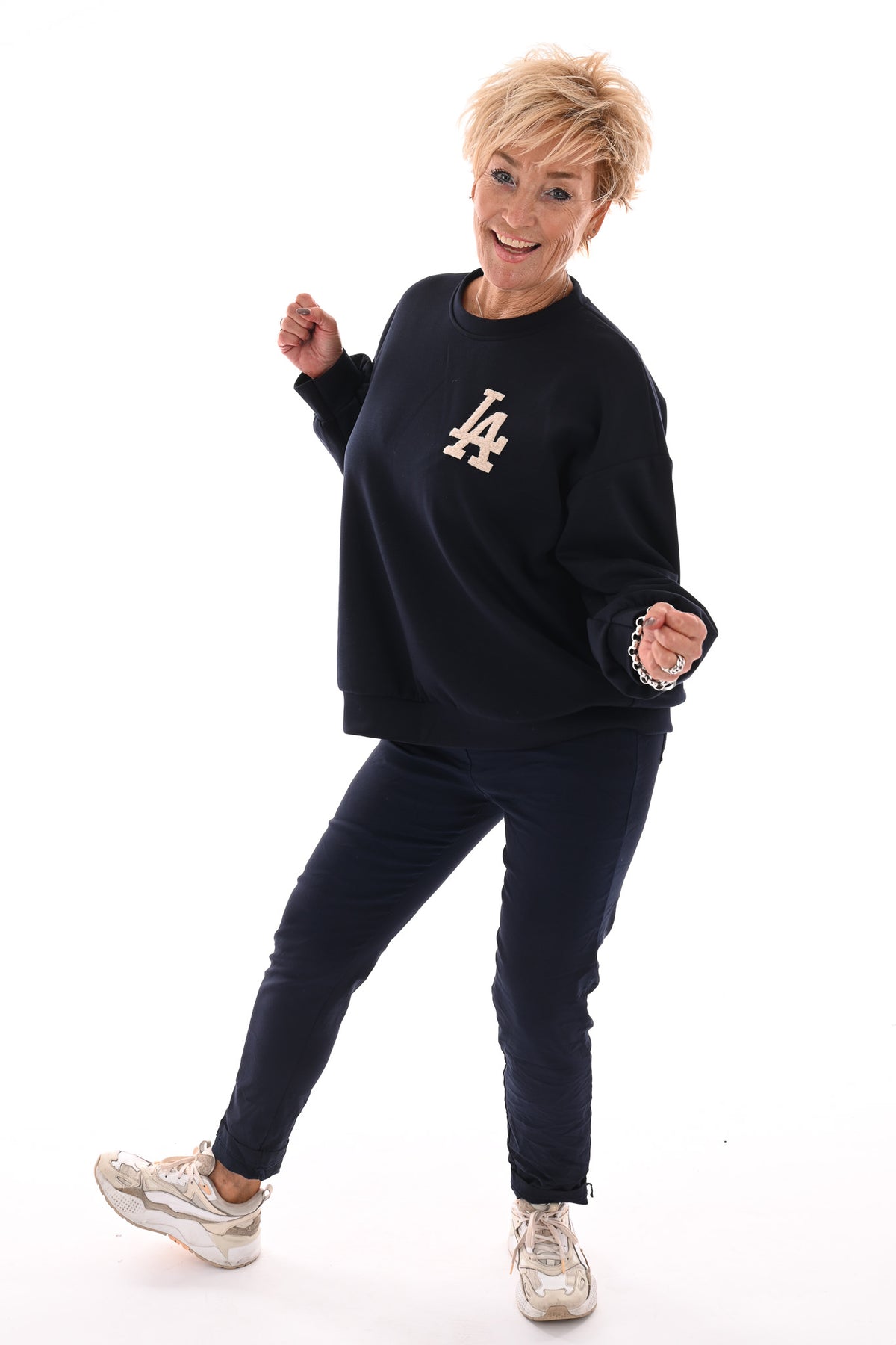 Sweater LA marineblauw