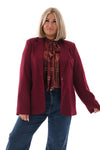 Blazer uni bordeaux