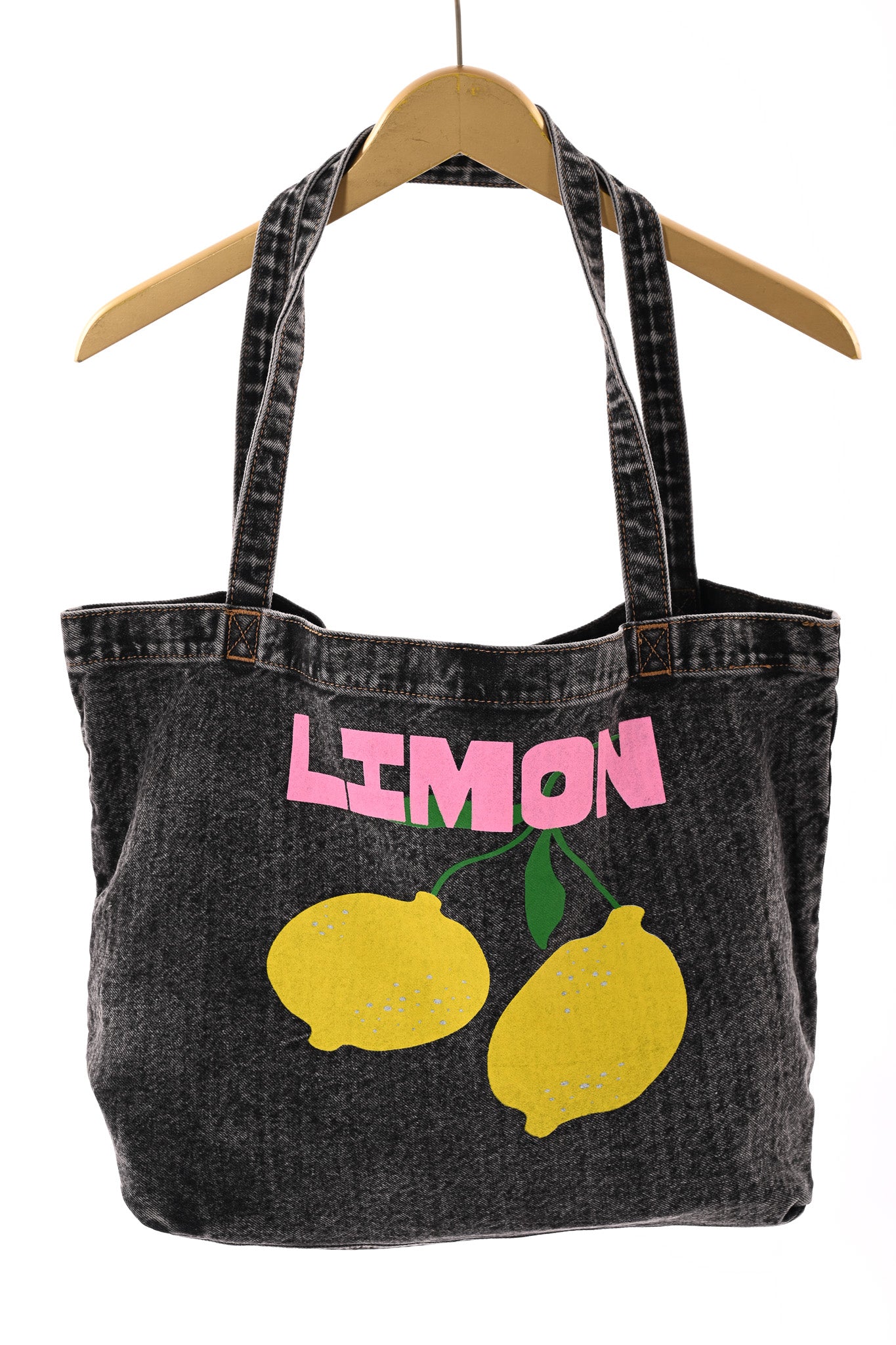 Jeanstas limon zwart
