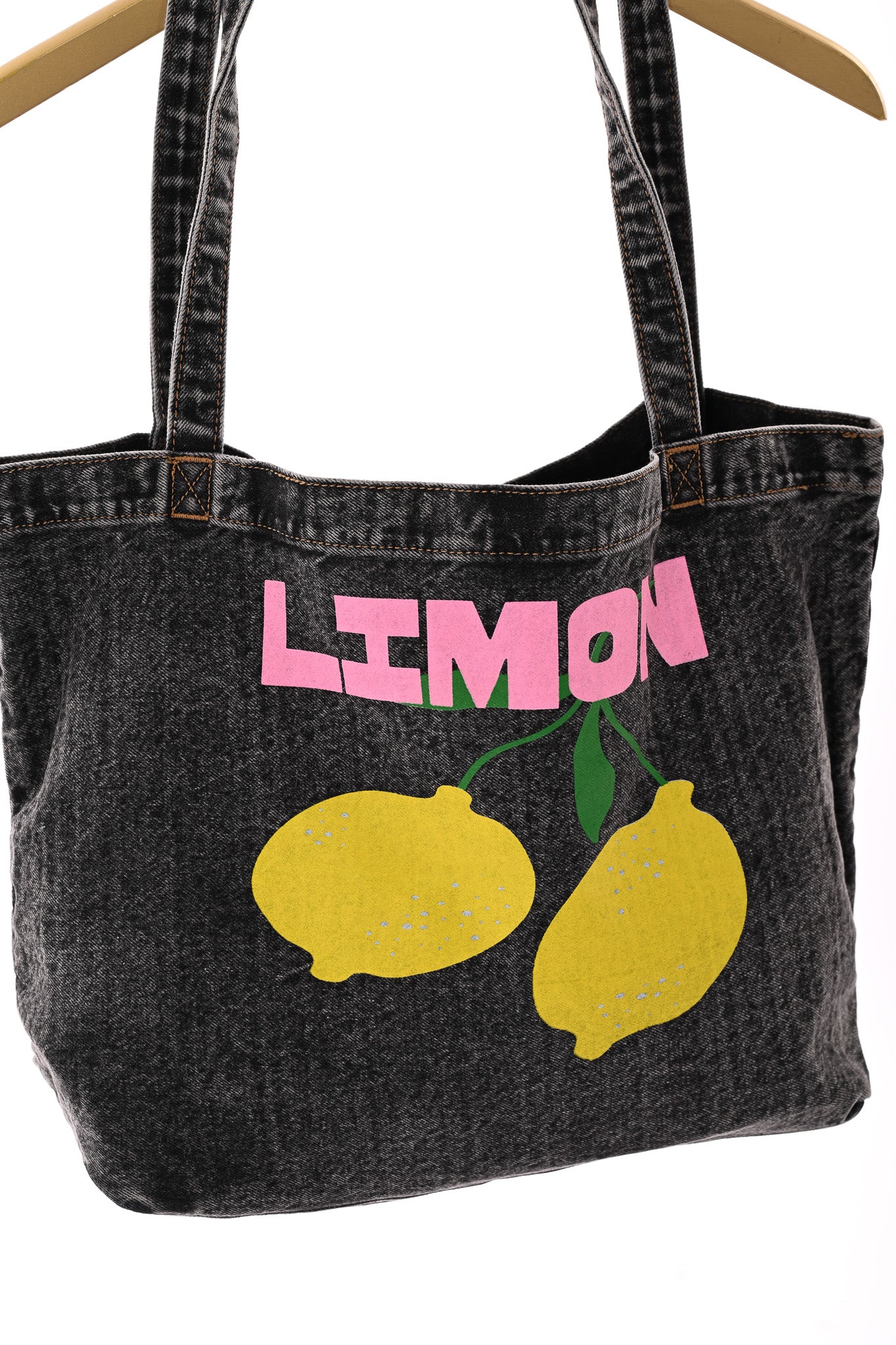 Jeanstas limon zwart