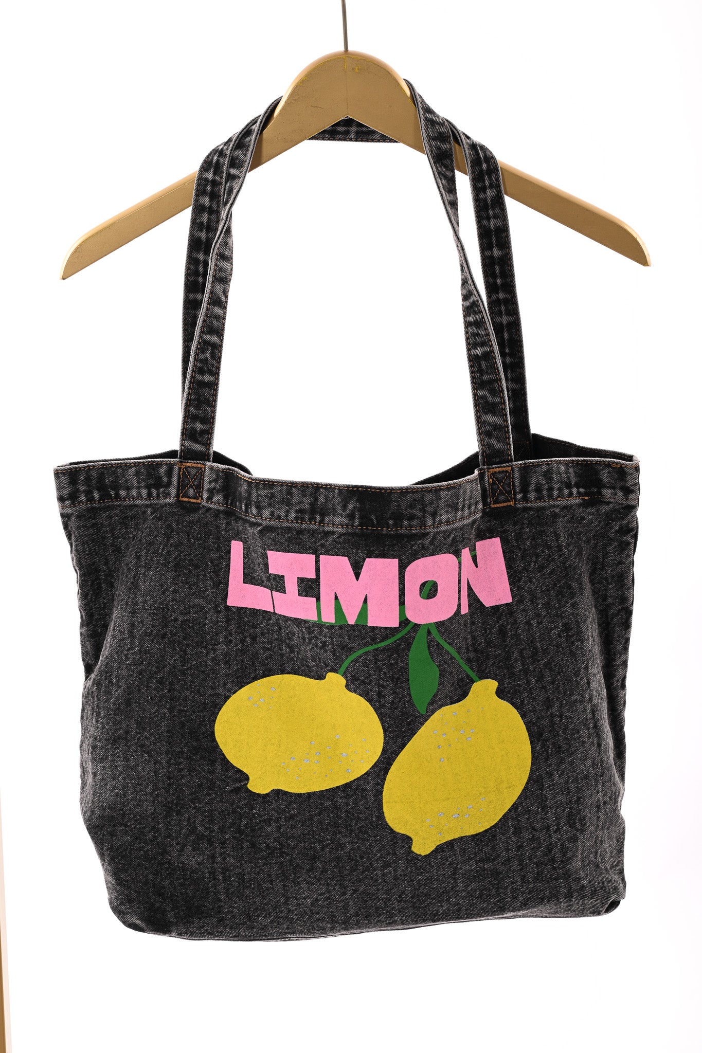 Jeanstas limon zwart