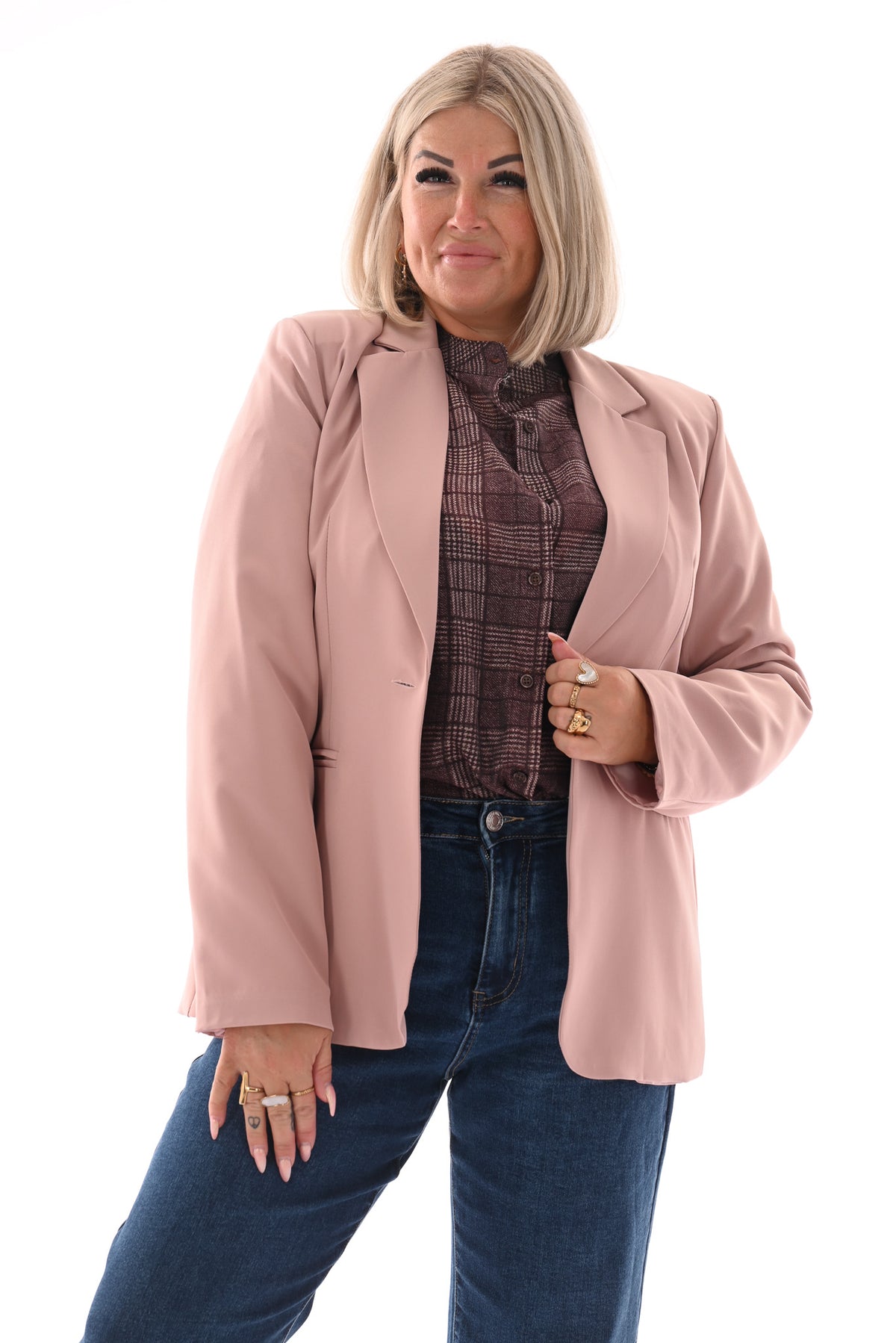 Blazer uni lichtroze