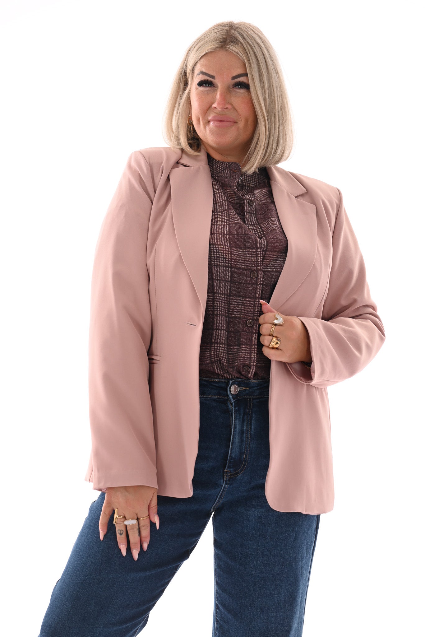 Blazer uni lichtroze