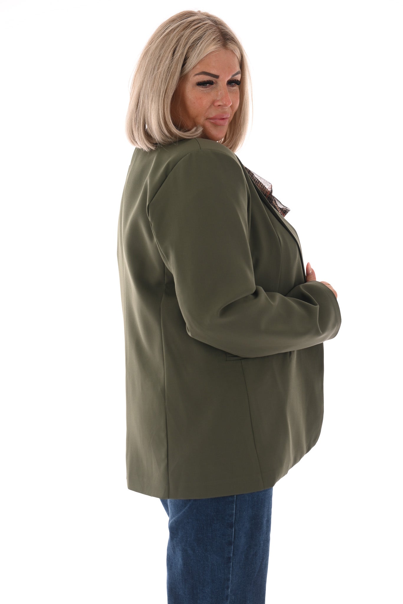 Blazer uni legergroen