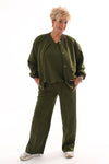 Bomber joggings jack uni legergroen