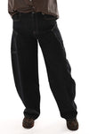 Queen of hearts ballon jeans donkerblauw
