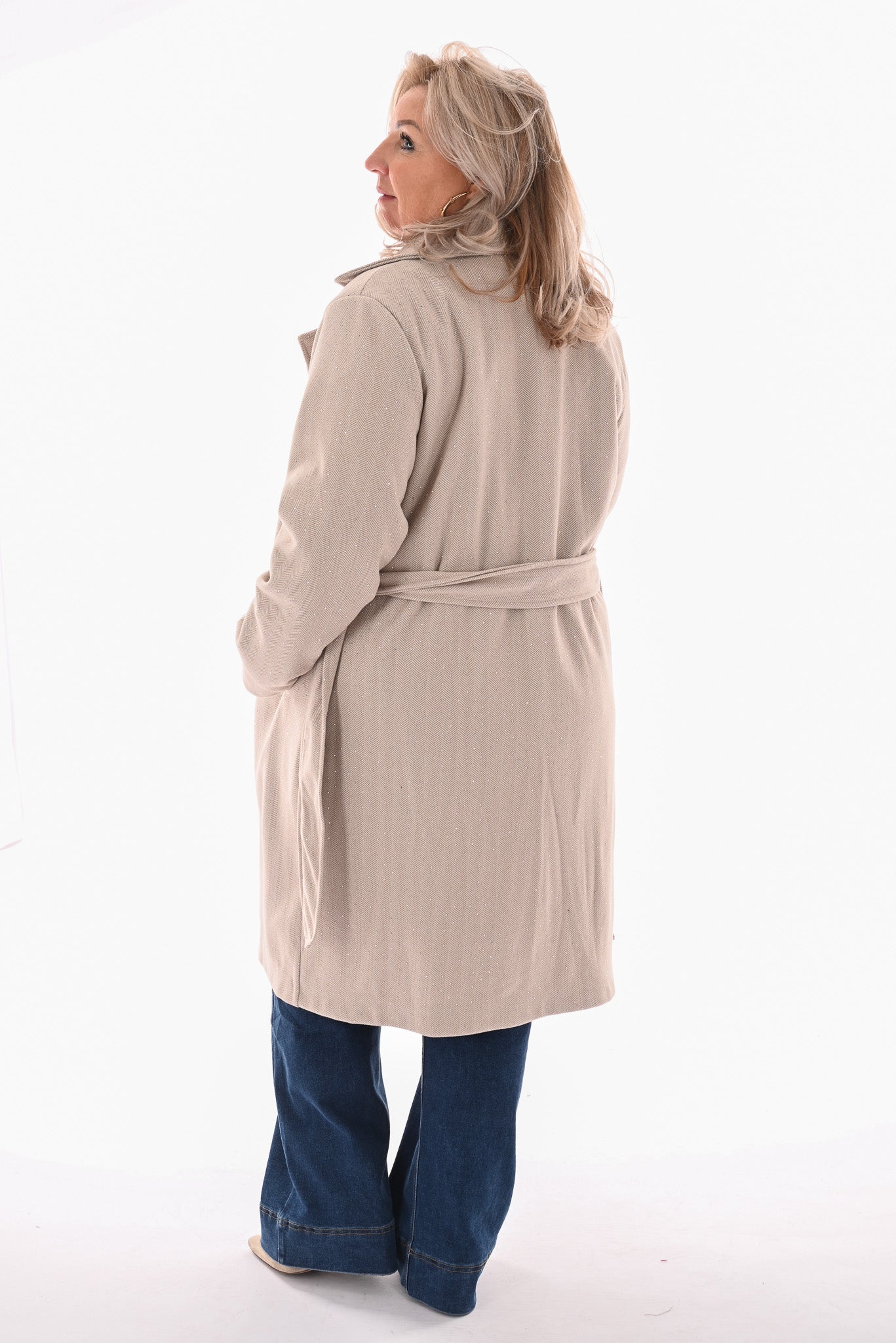 Manteljas strass beige