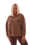 Sweater Cote d' Azur lichtbruin