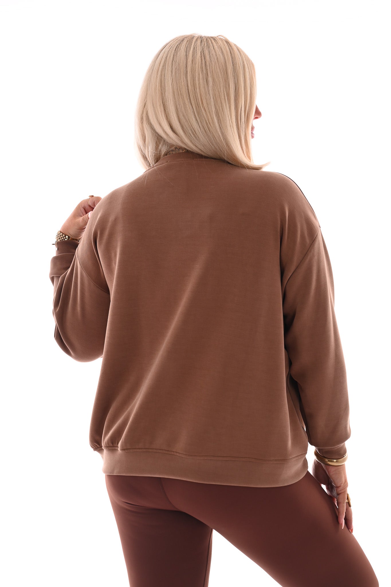 Sweater Cote d' Azur lichtbruin