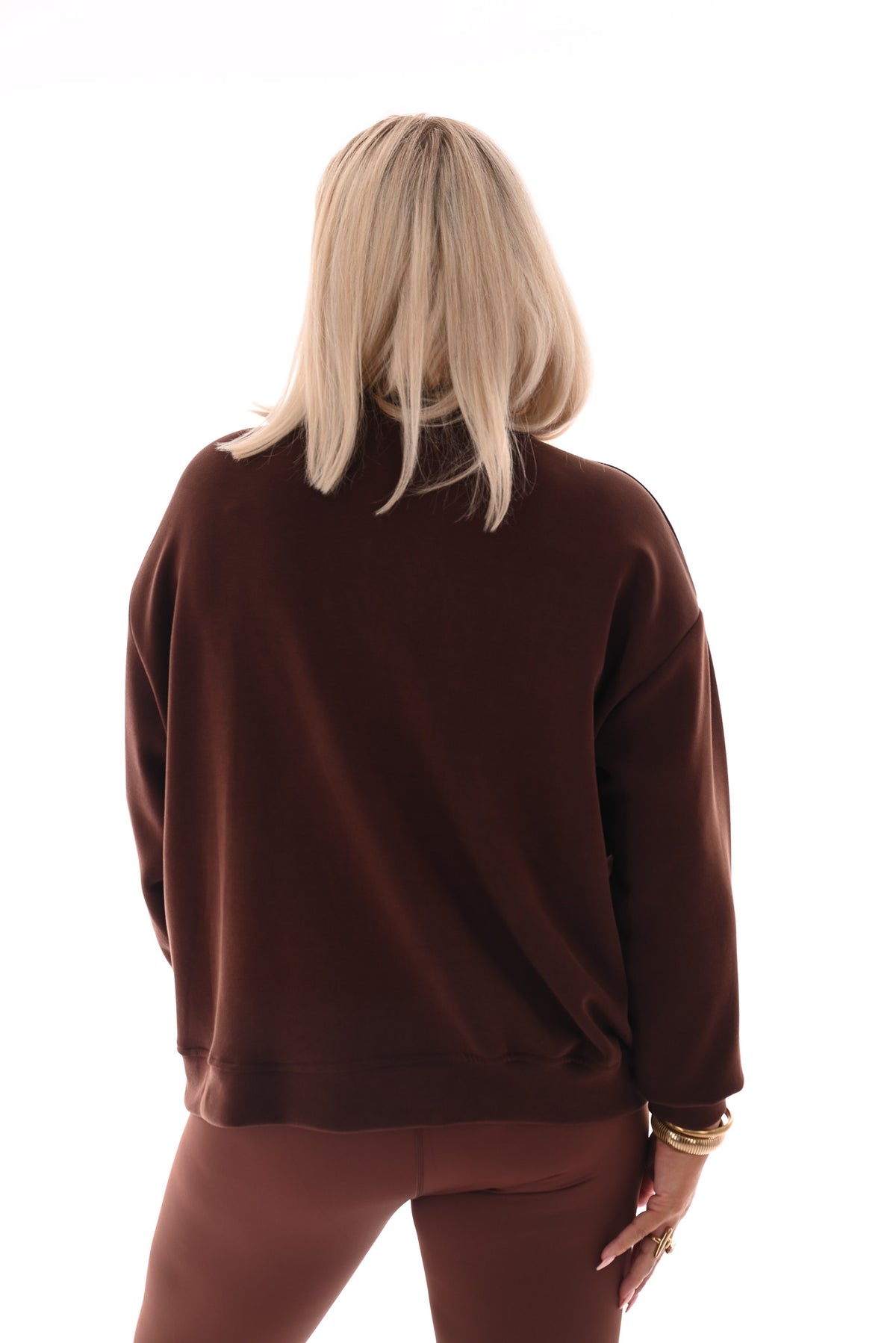 Sweater Cote d' Azur donkerbruin
