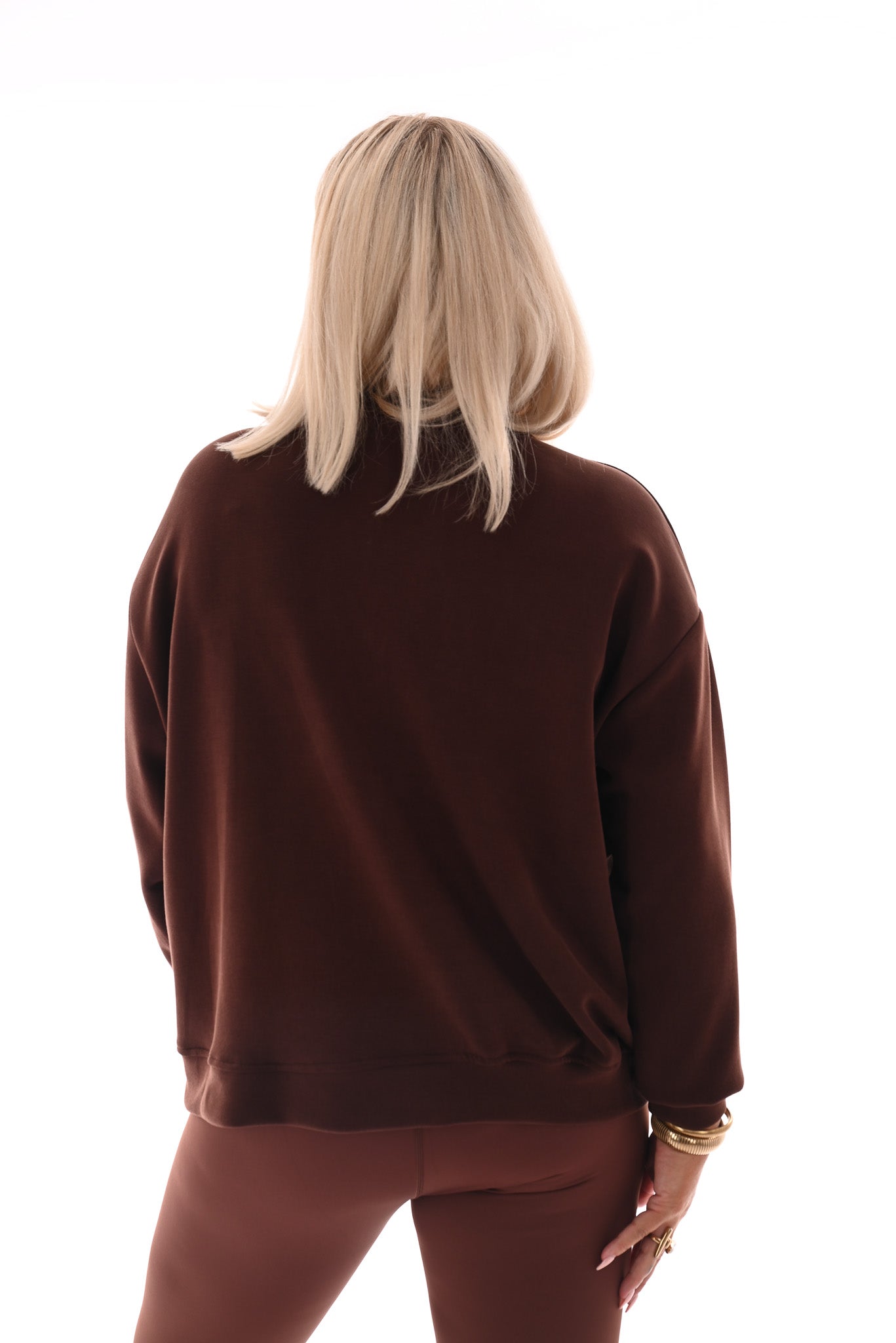 Sweater Cote d' Azur donkerbruin