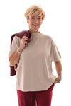 Coltrui met korte mouwen uni beige