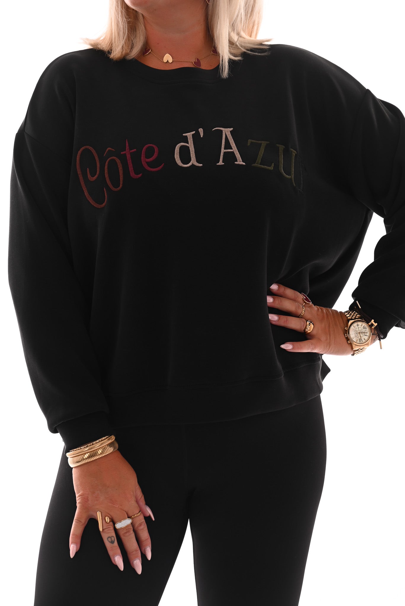 Sweater Cote d' Azur zwart