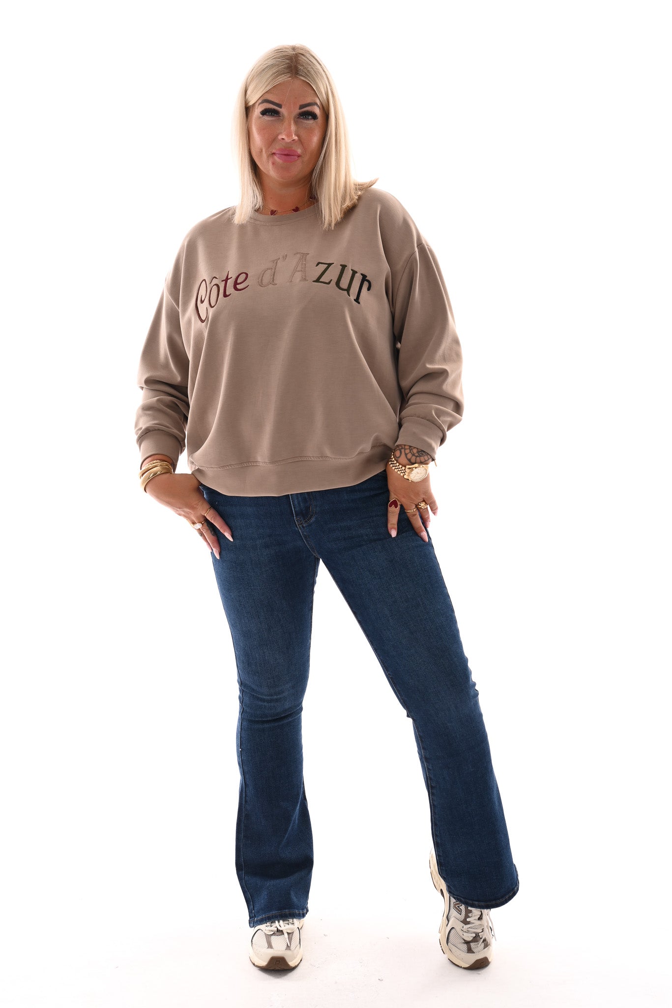 Goodies jeans flared blauw